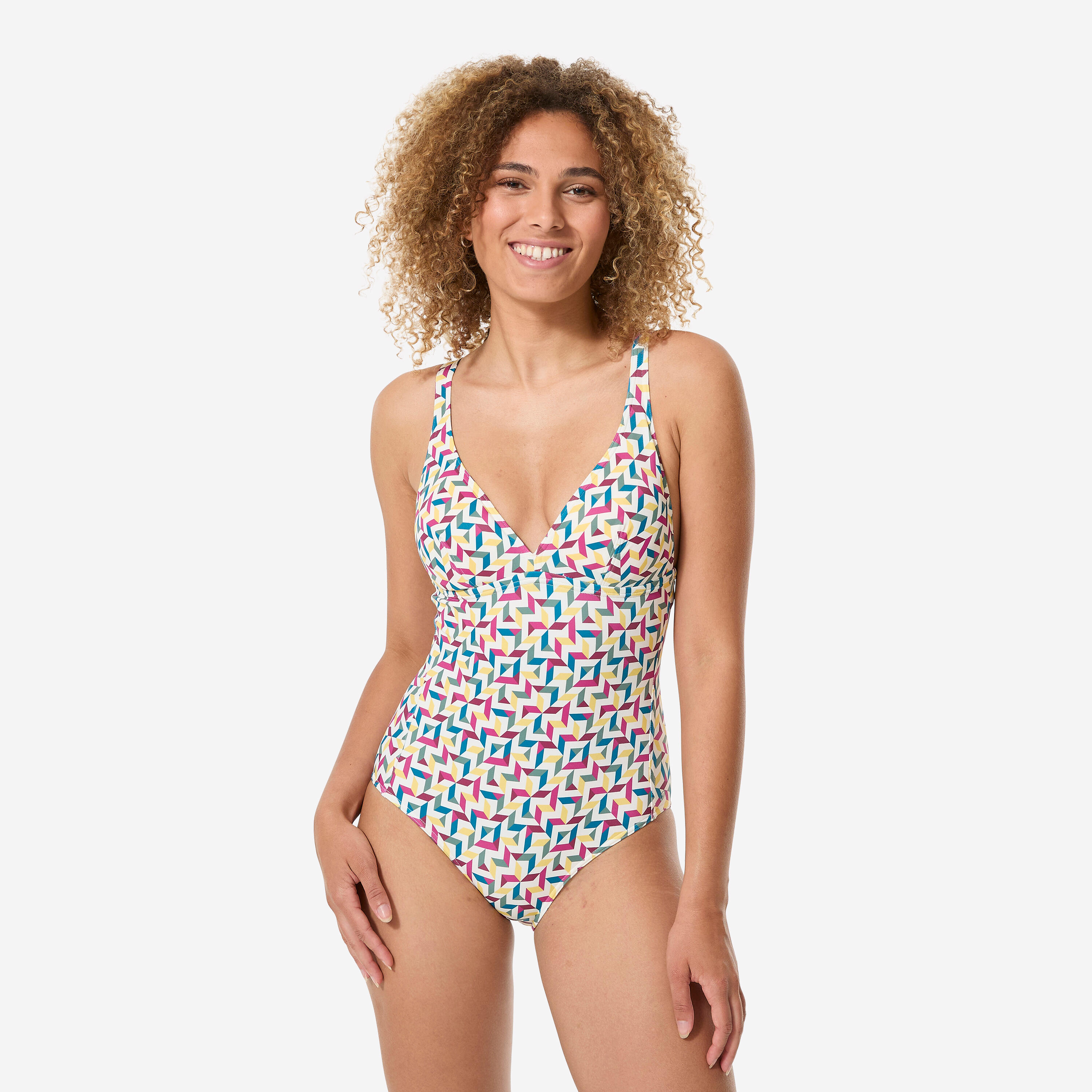 Badeanzug Damen Daria Mosa beige
