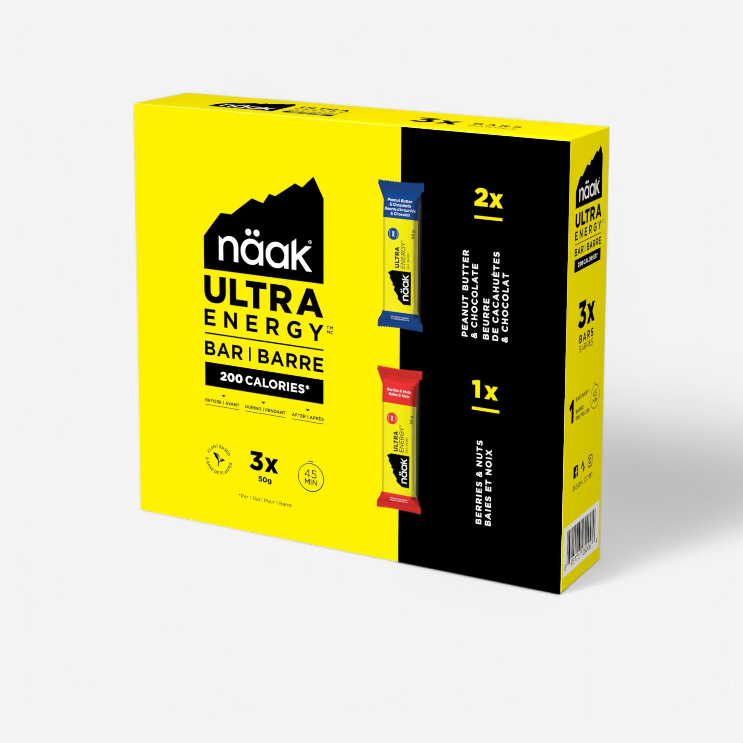 Energie Riegel Schoko/Erdnussbutter Beere/Nuss Ultra Energy™ 3 × 50 g