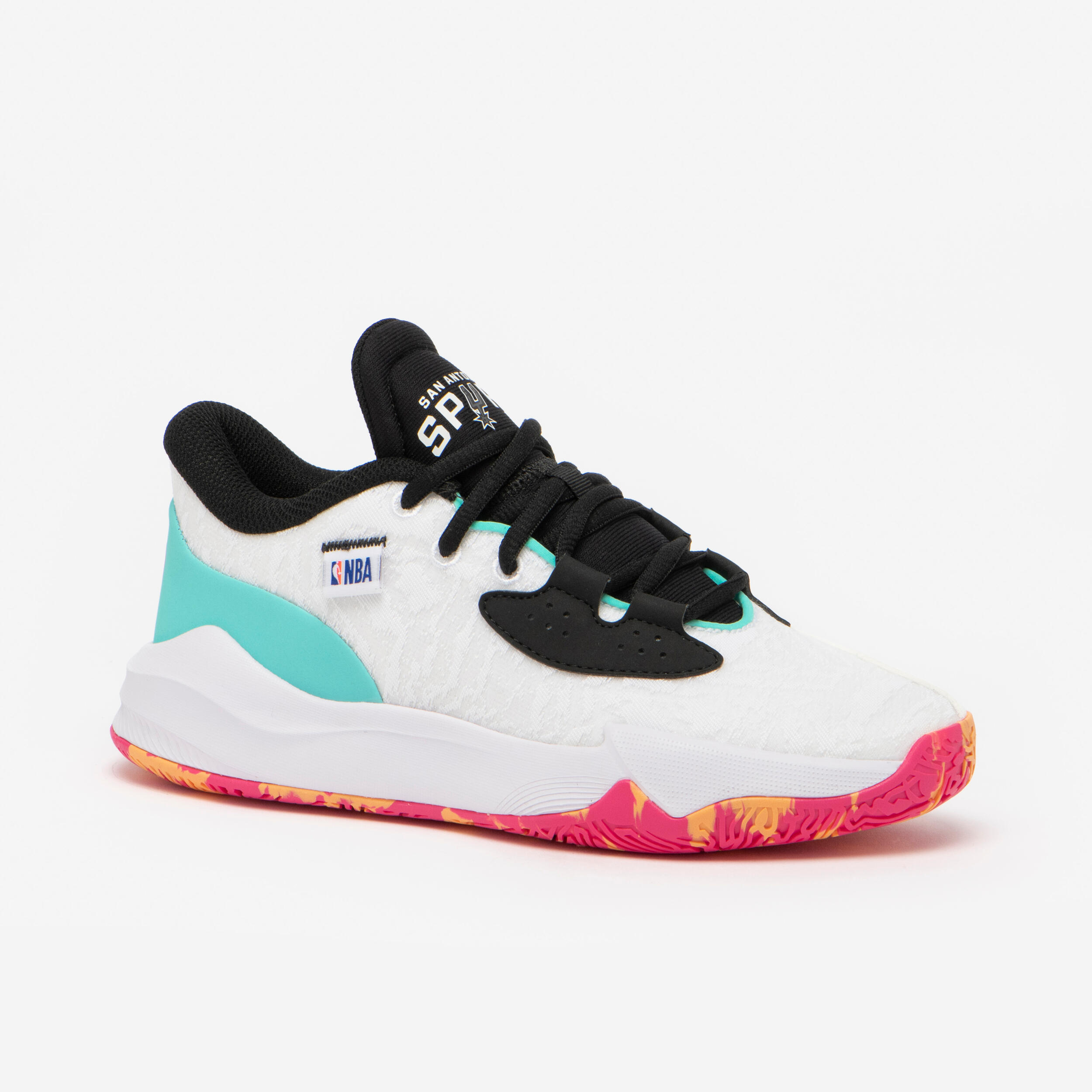 Kinder Basketballschuhe low NBA Spurs - Fast 900 Low-1 schwarz/weiß