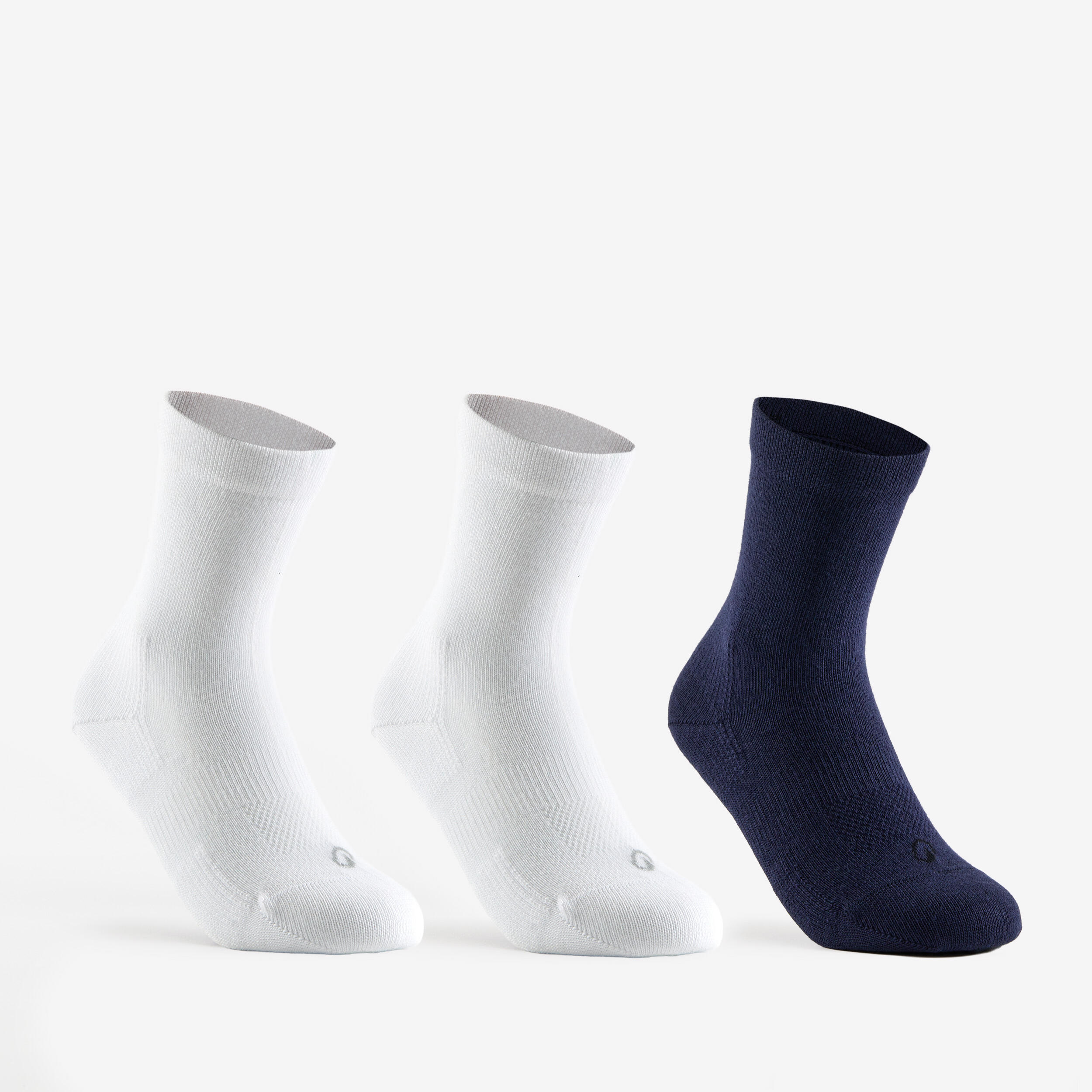 Kinder Tennissocken High 3er Pack - RS 160 weiß/marineblau