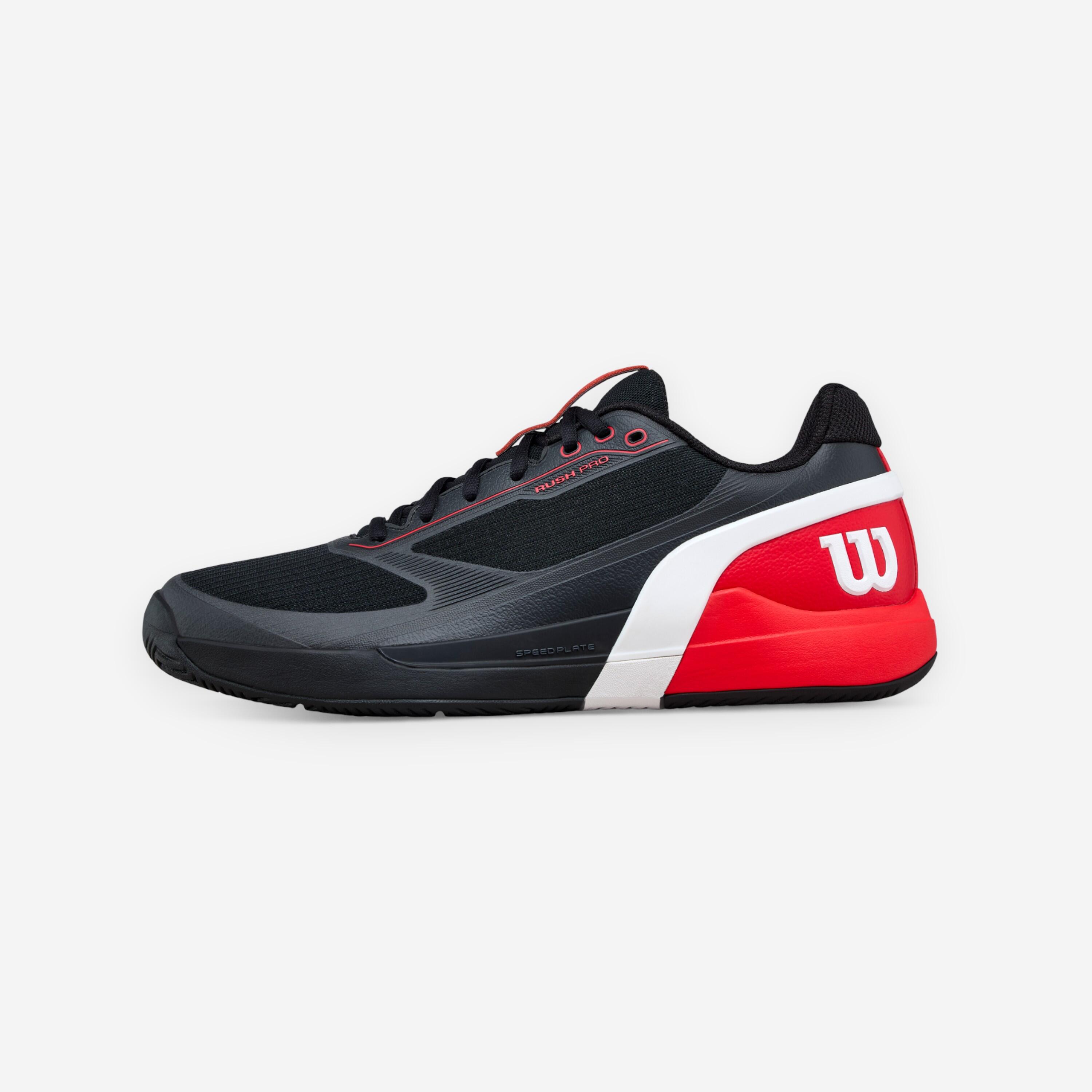 Herren Tennisschuhe Multicourt - Rush Pro 5 schwarz/rot