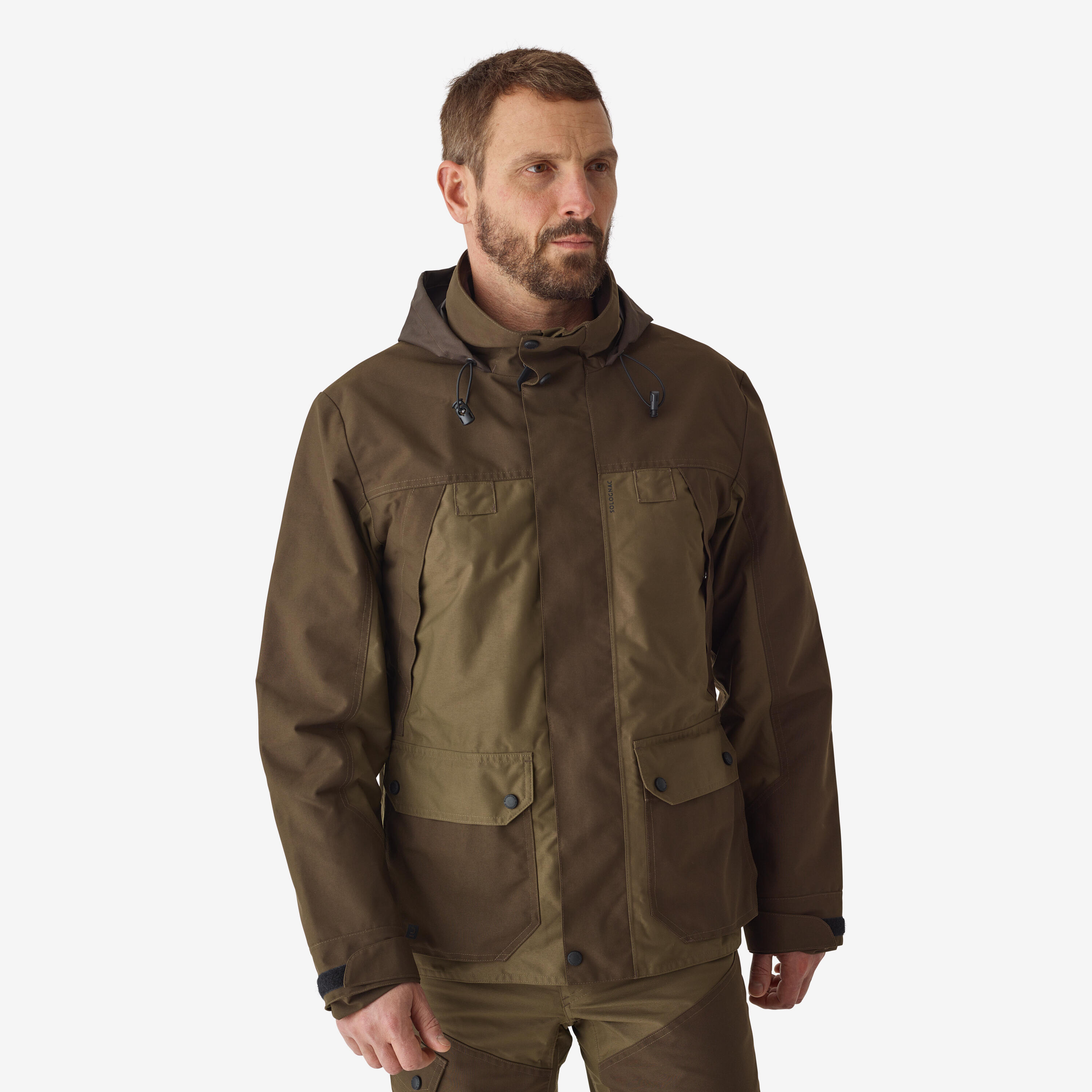 Jagdjacke 520 Wald wasserdicht zweifarbig