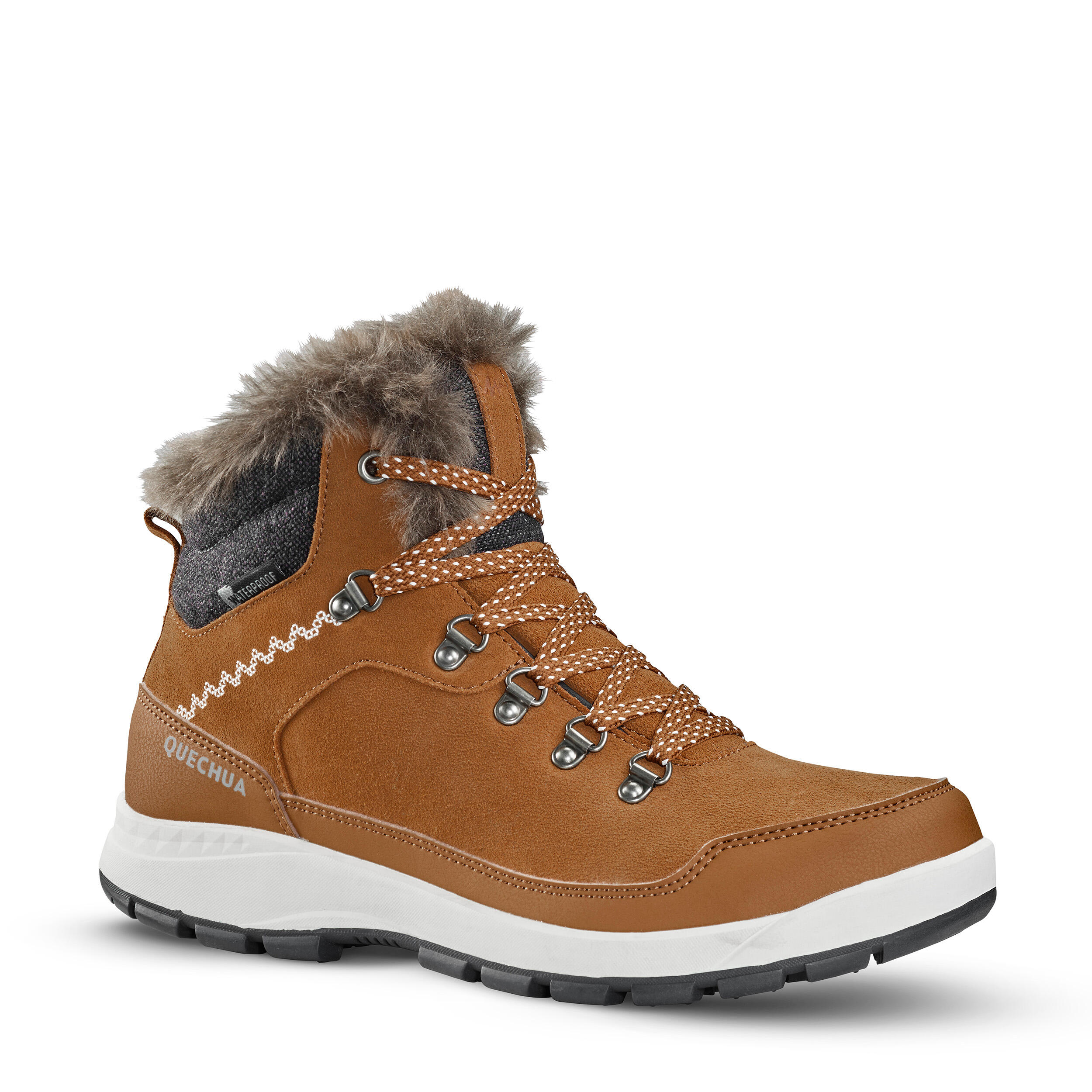Winterschuhe Winterwandern SH500 X-Warm halbhoch wasserdicht Damen