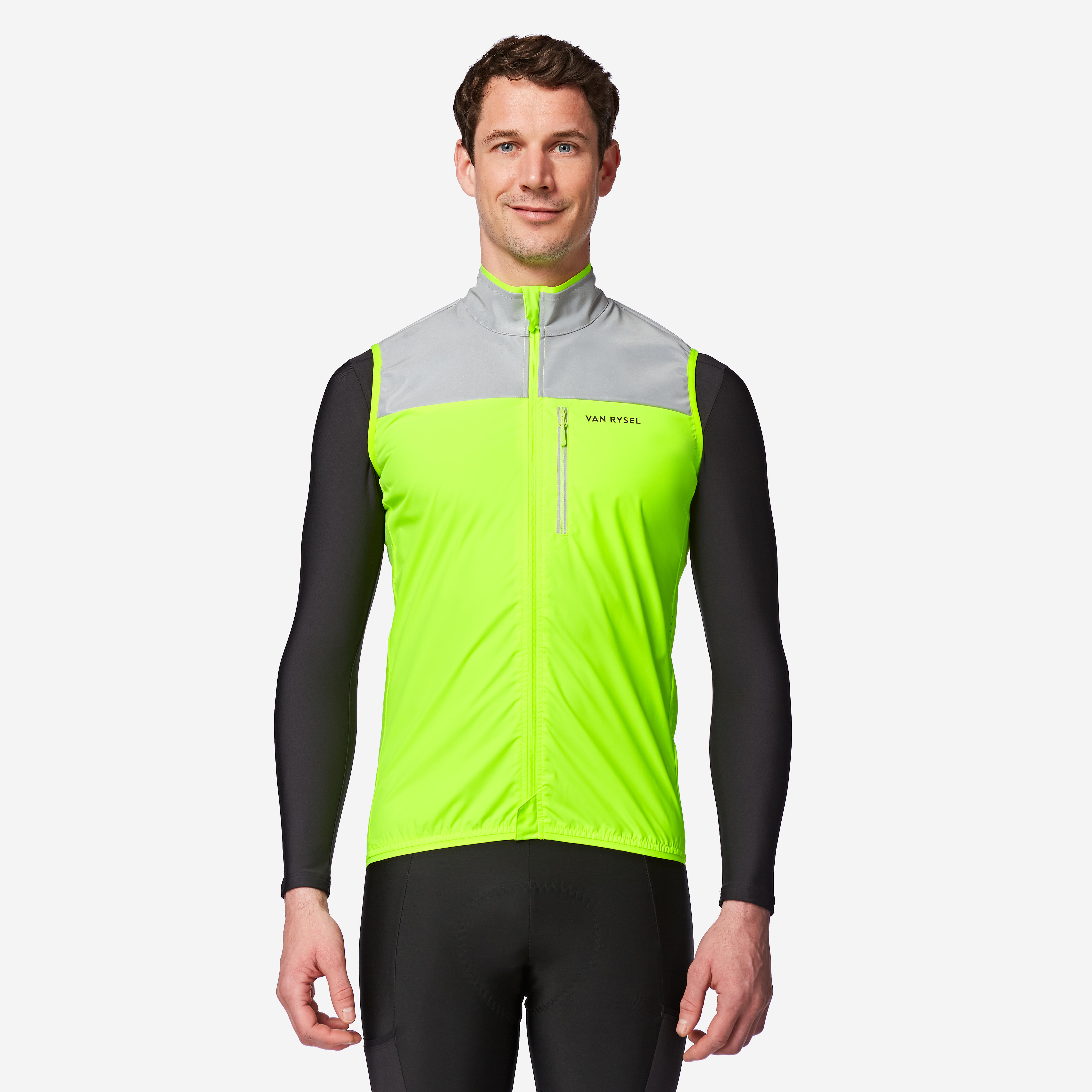 Herren Windweste Sichtbarkeit EN17353 Radsport