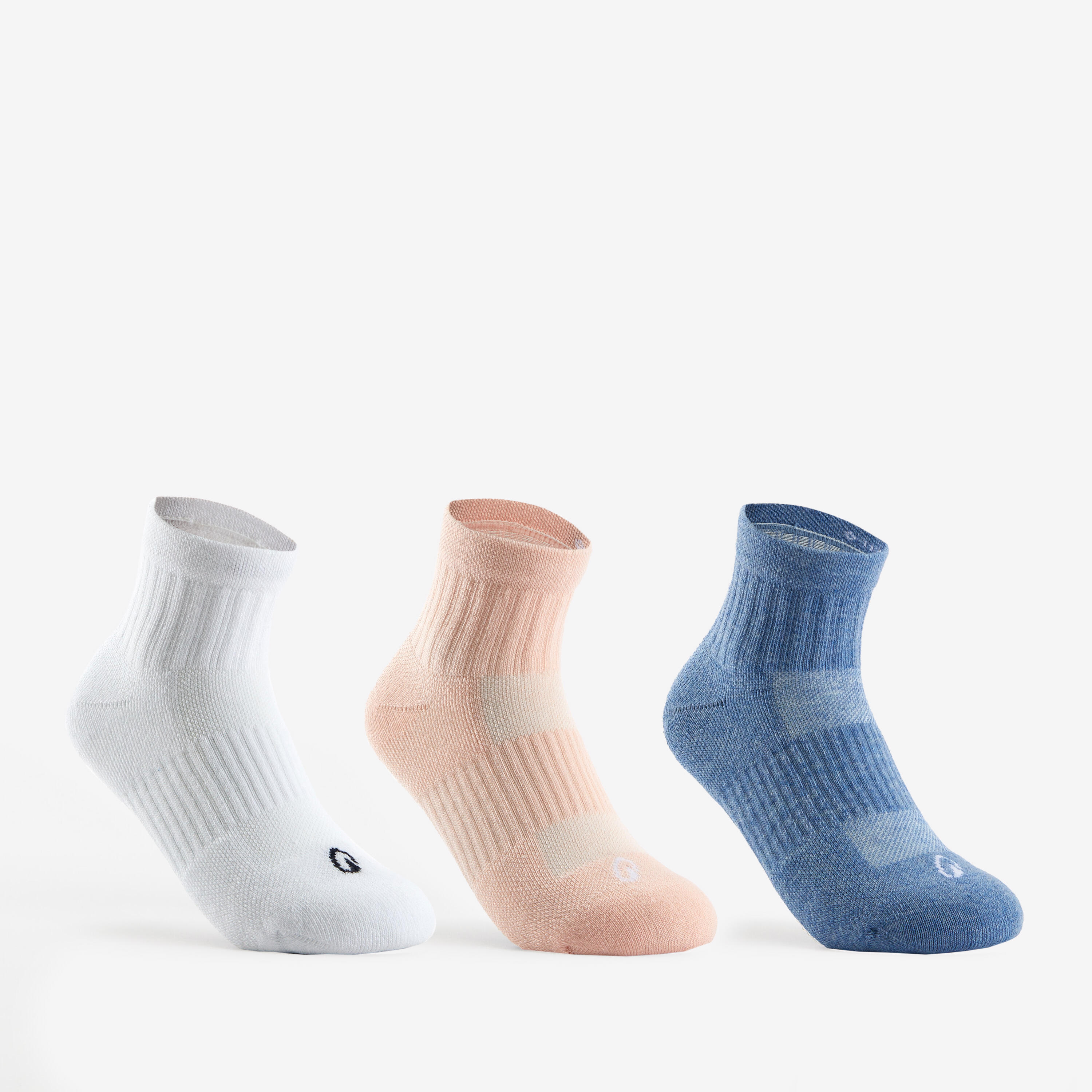 Kinder Tennissocken Mid 3er Pack - RS500 bunt