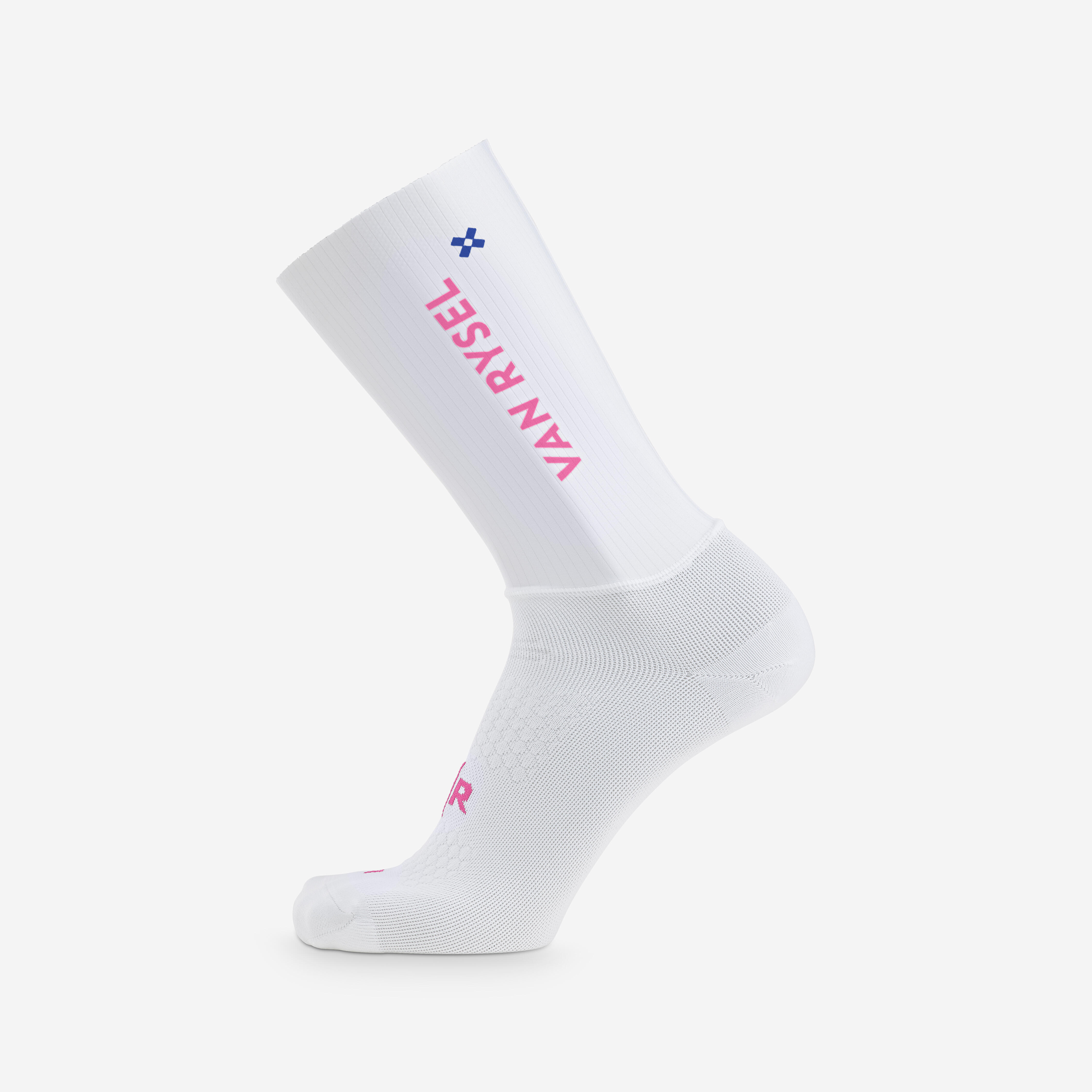 Rennrad Socken „RCR-R 900“ weiß/rosa