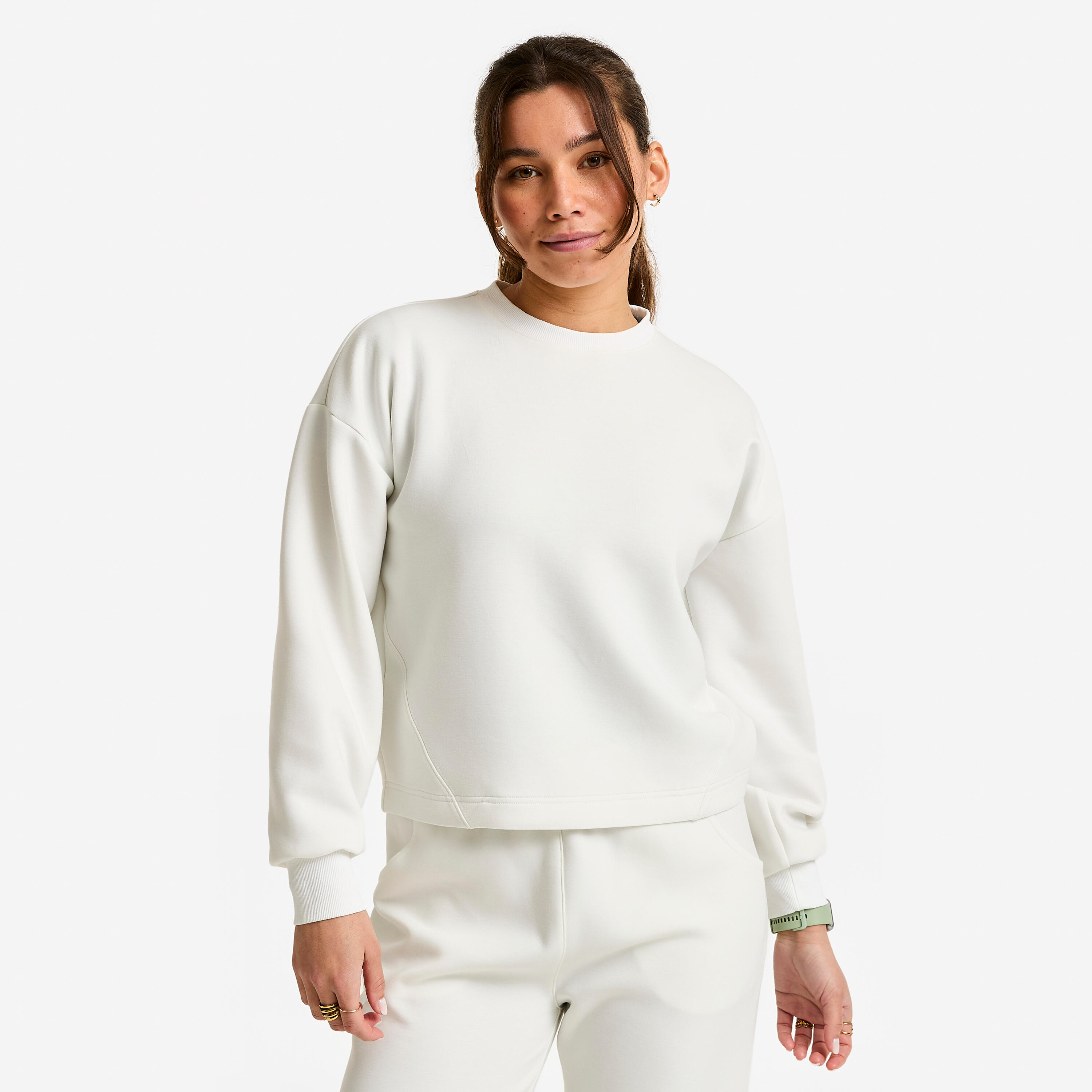 Sweatshirt Damen - weiß