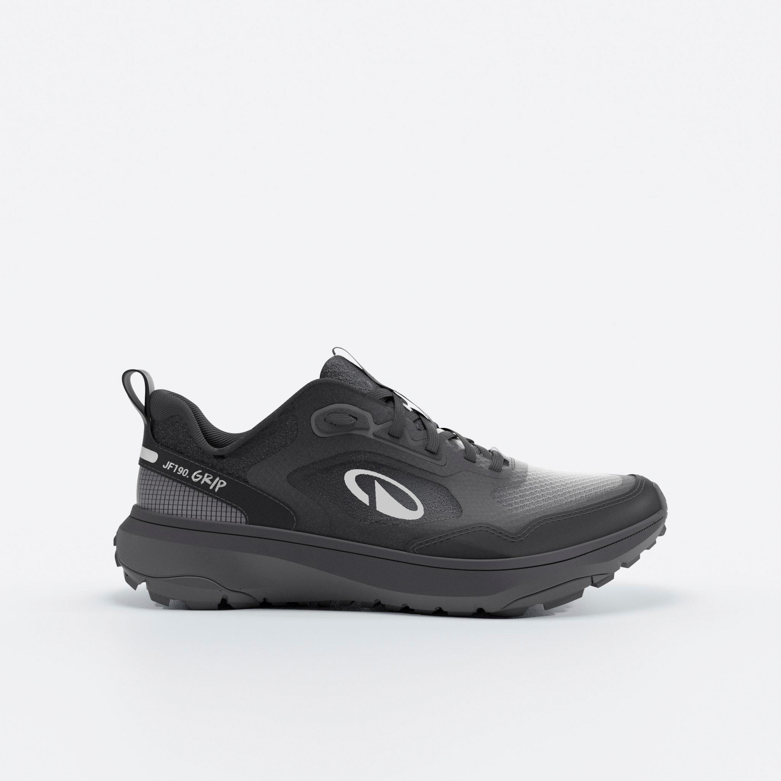 Laufschuhe Trailrunning Herren - JF 190 Grip schwarz