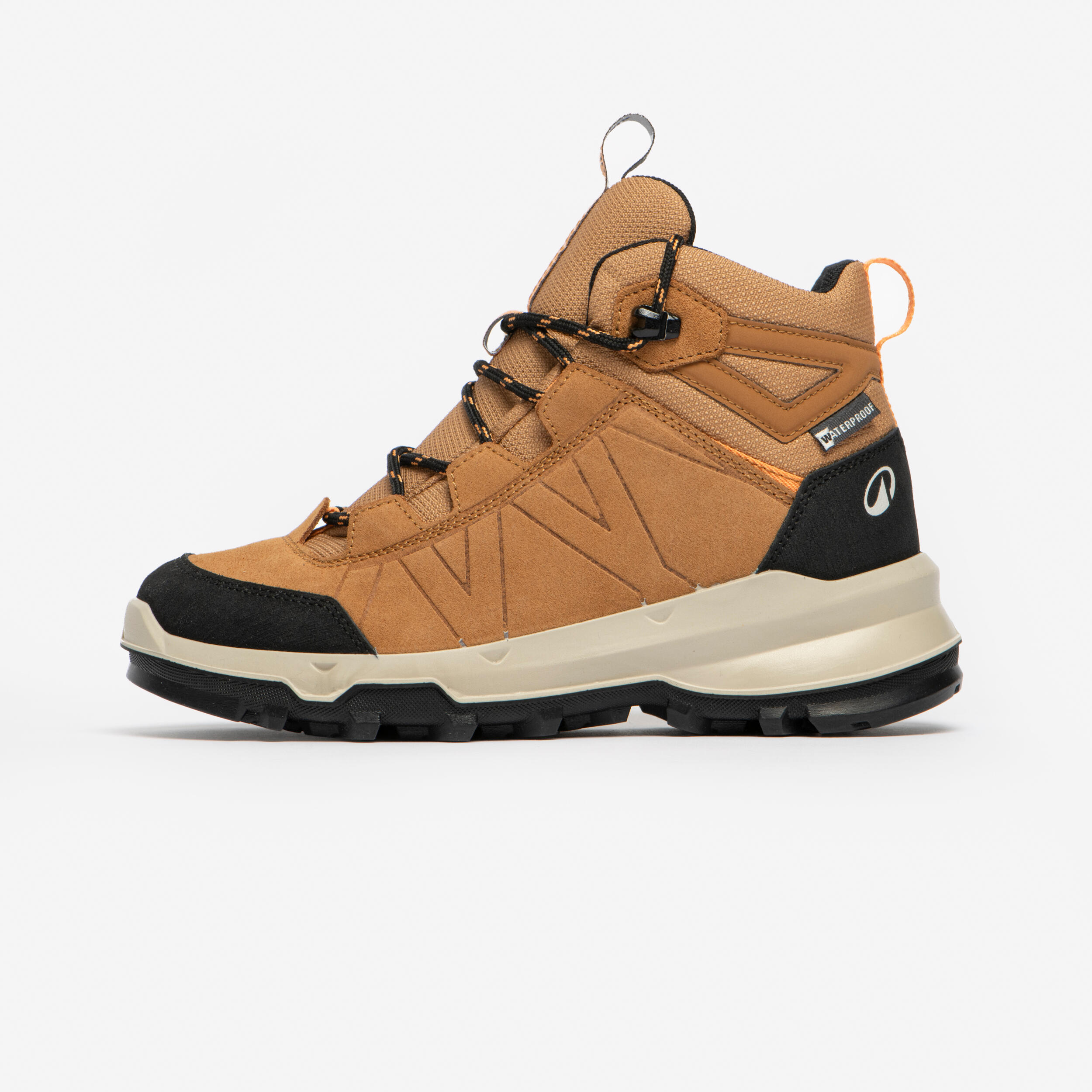 Wanderschuhe Kinder Gr.28–39 hoch und wasserdicht Wandern - MH900 braun