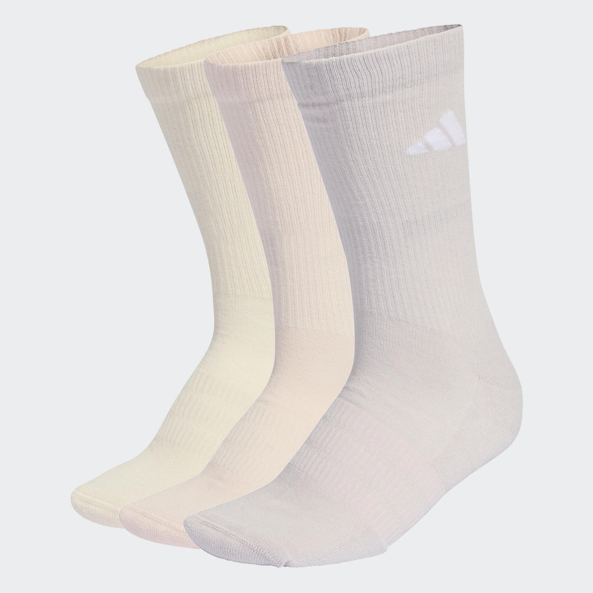 ADIDAS Sportsocken halbhoch gepolstert 3er-Pack - rosa/beige