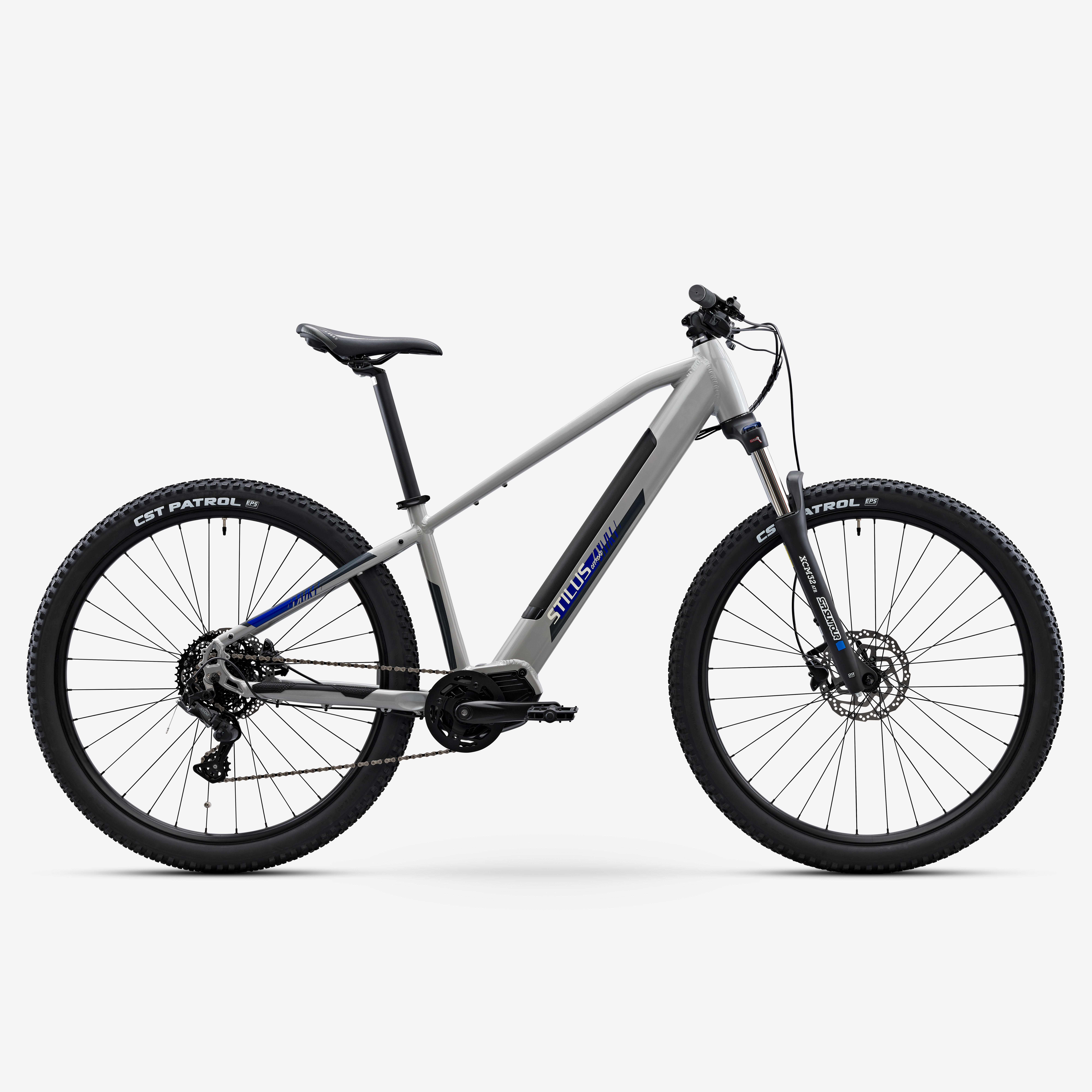 E-Mountainbike Hardtail Stilus Offroad hellgrau