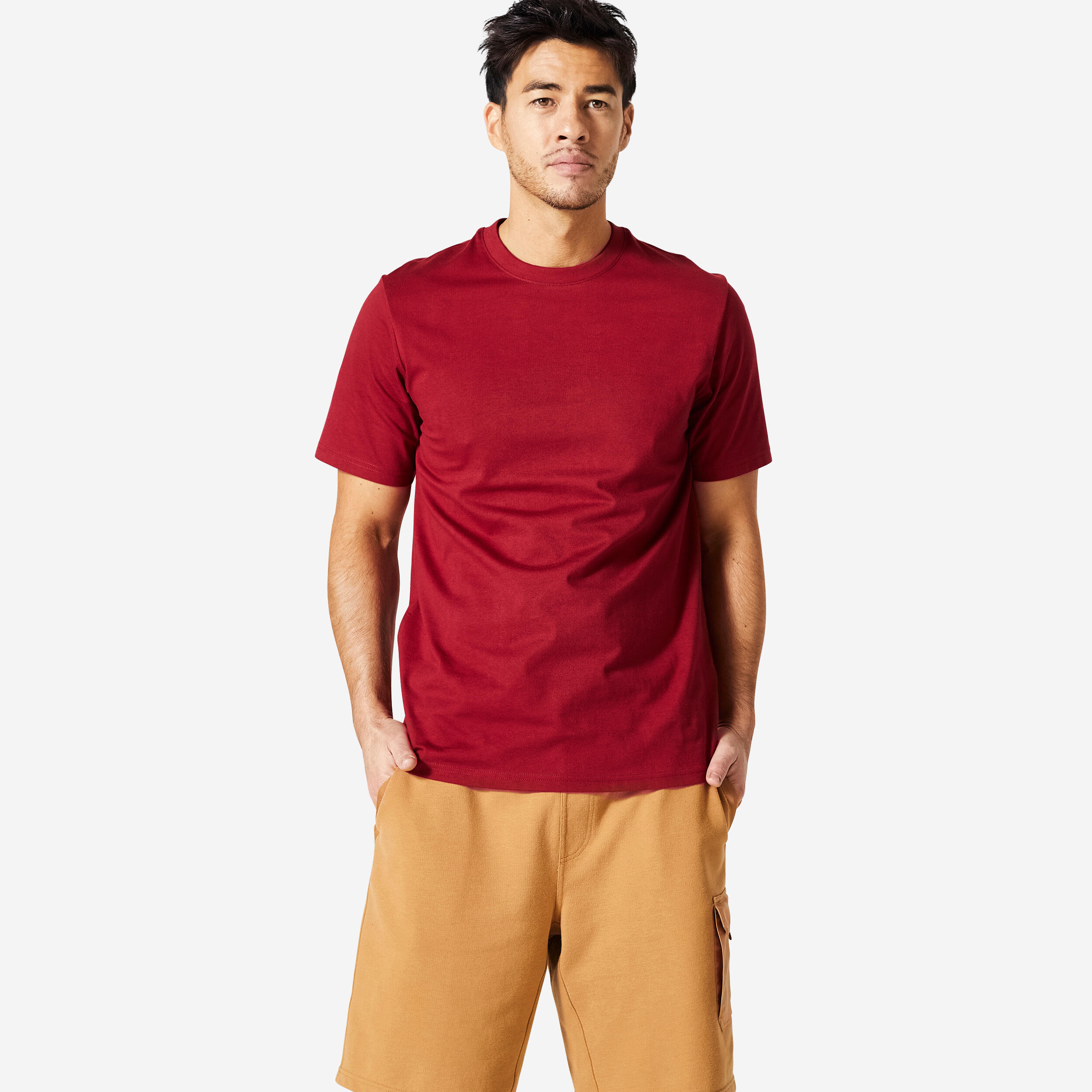 T-Shirt Herren Rundhals - bordeaux