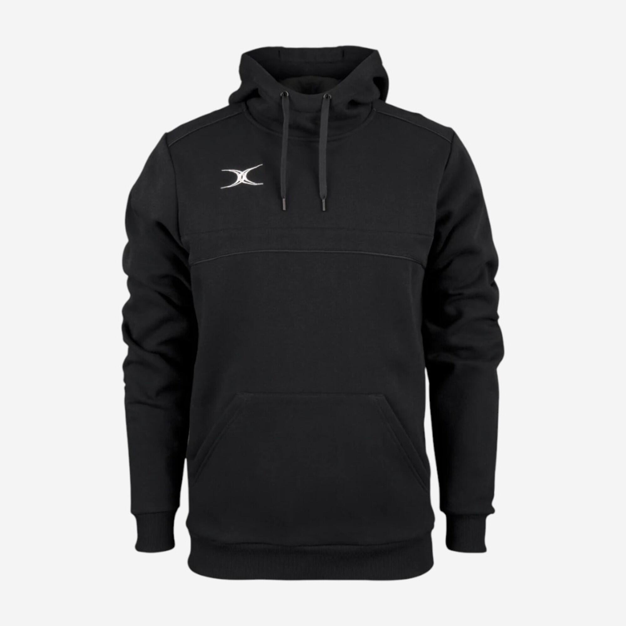 Damen/Herren Rugby Hoodie - Photon schwarz