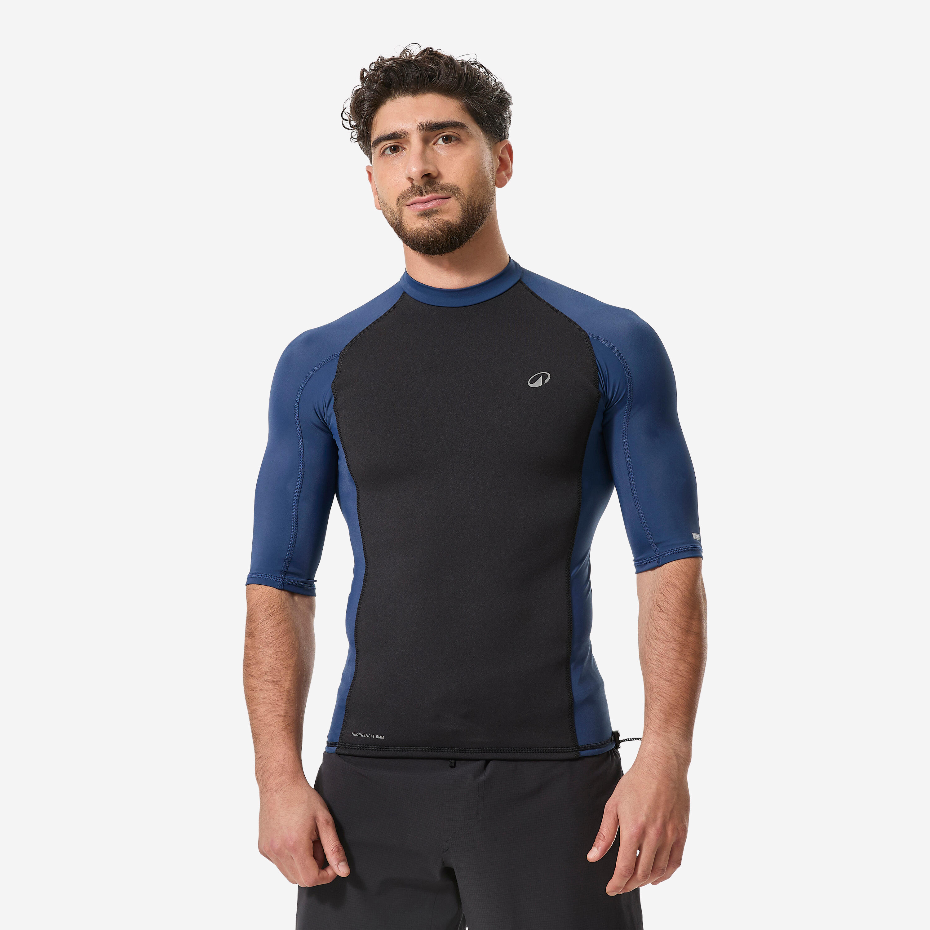 UV-Shirt Surfen Herren wärmend kurzarm Neopren Lycra