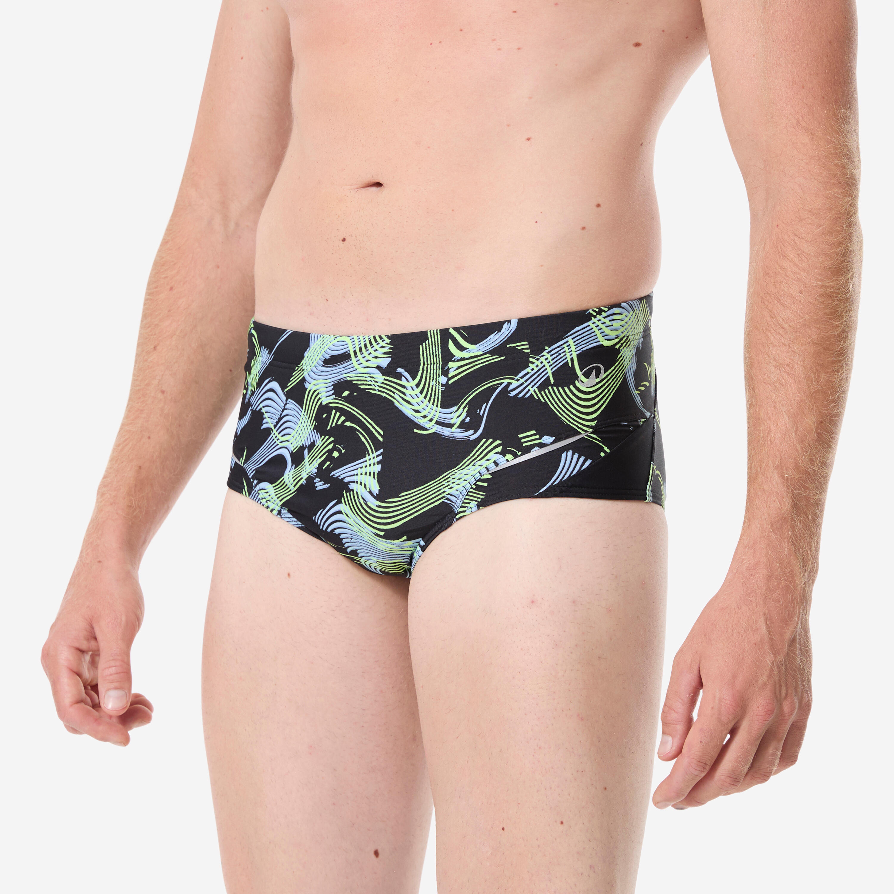 Badehose Slip Herren - All Vibe schwarz