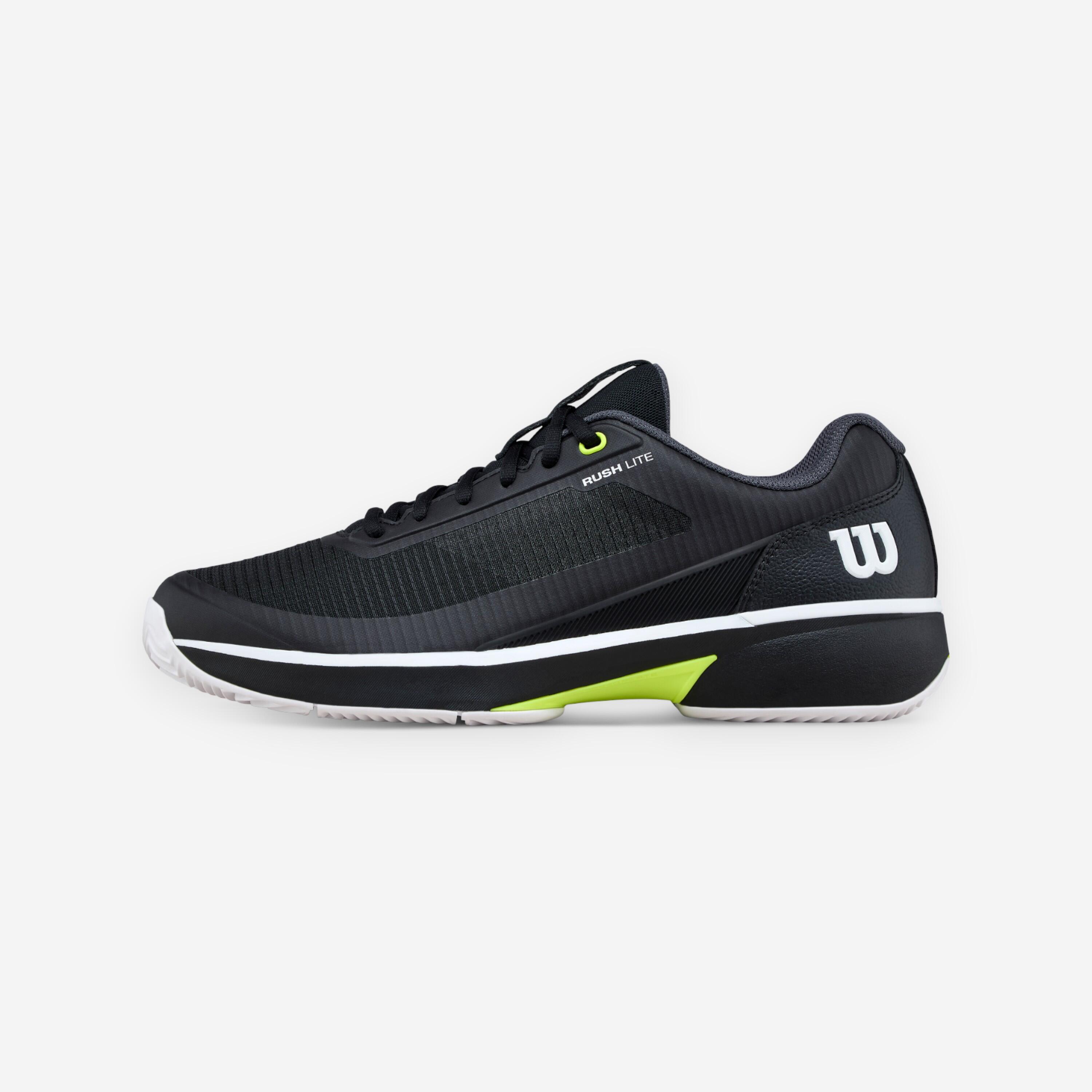 Herren Tennisschuhe Sandplatz - Rush Pro Lite schwarz/weiß