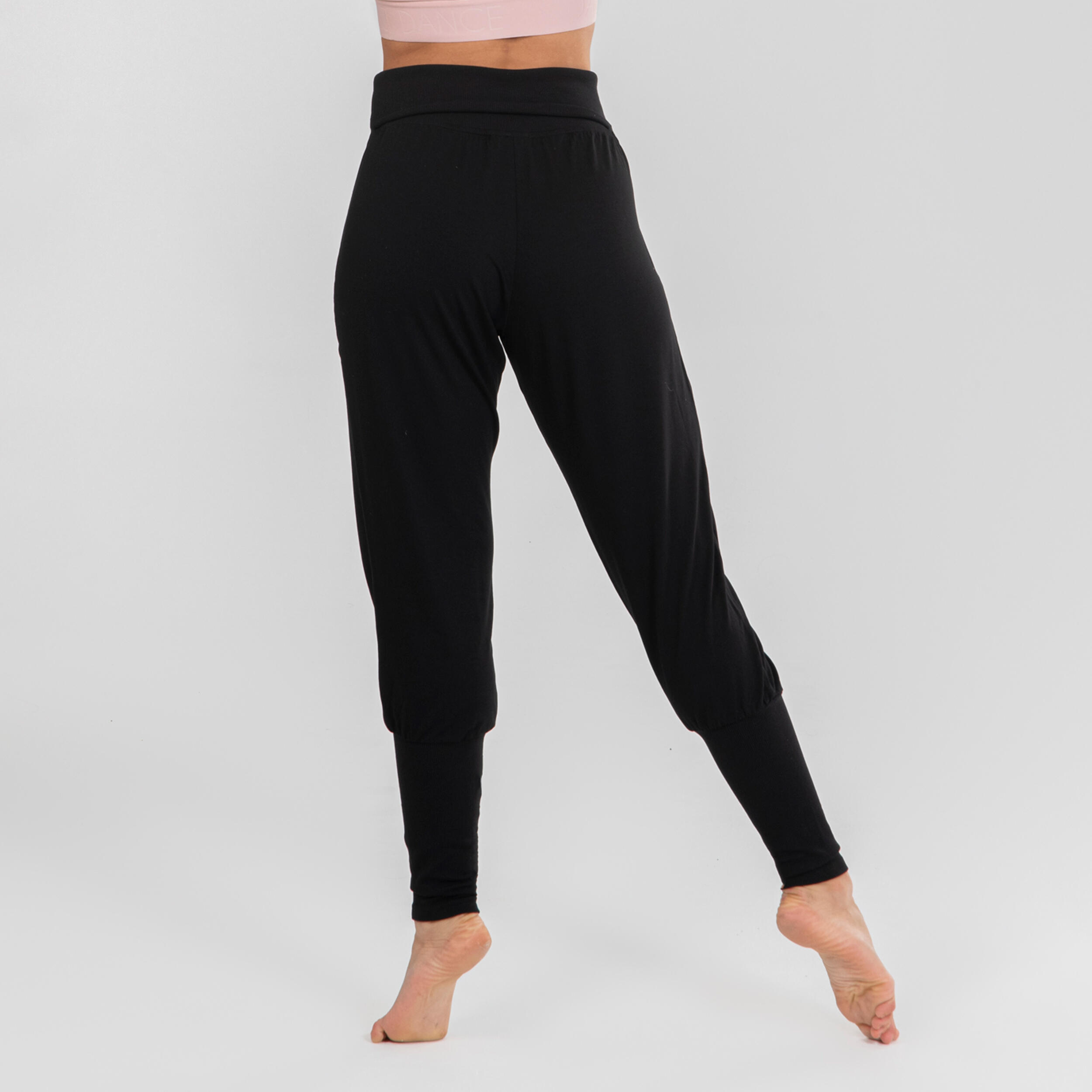 Tanzhose Modern Dance Damen verengter Beinabschluss - schwarz