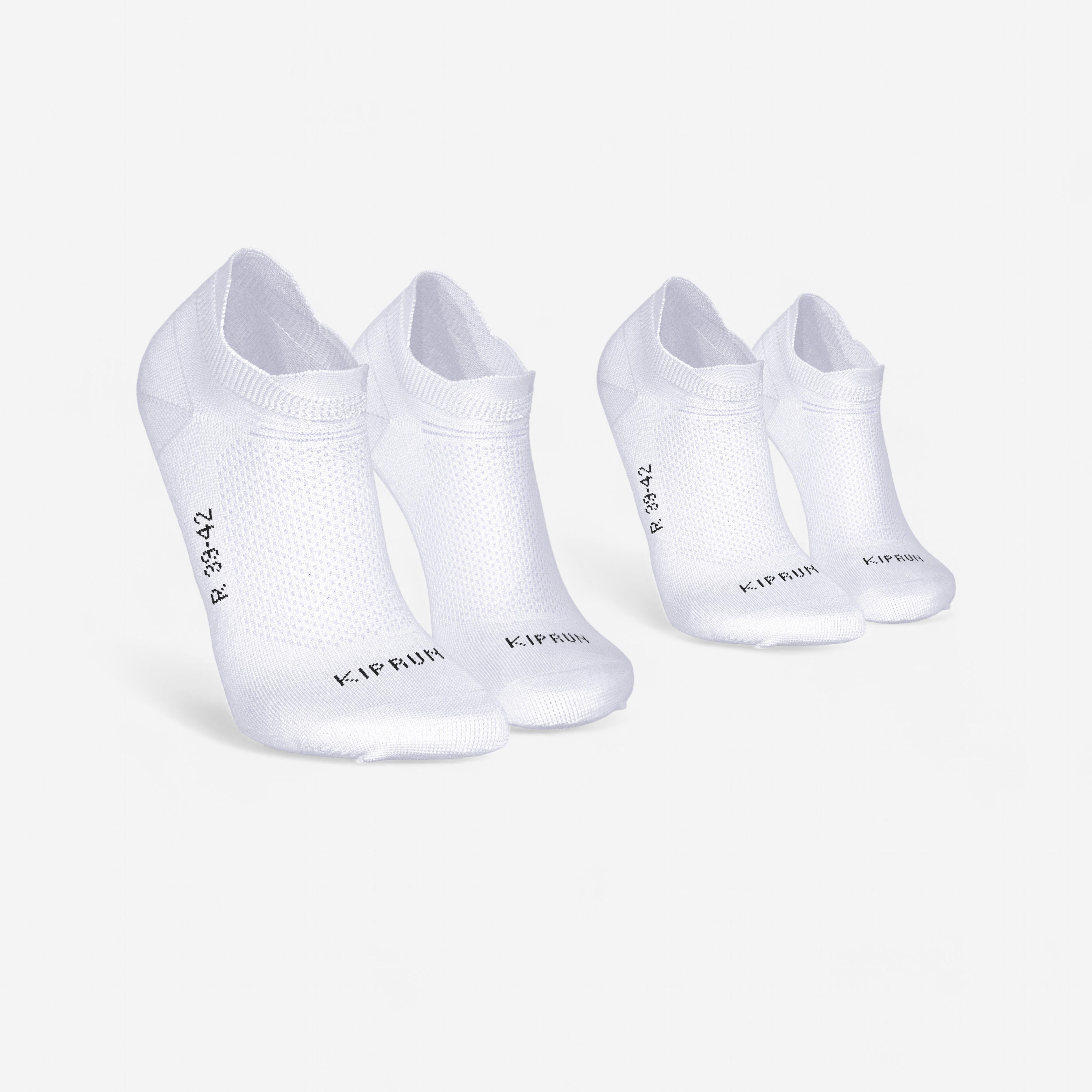 Laufsocken Invisible dünn 2er-Pack - Run 500