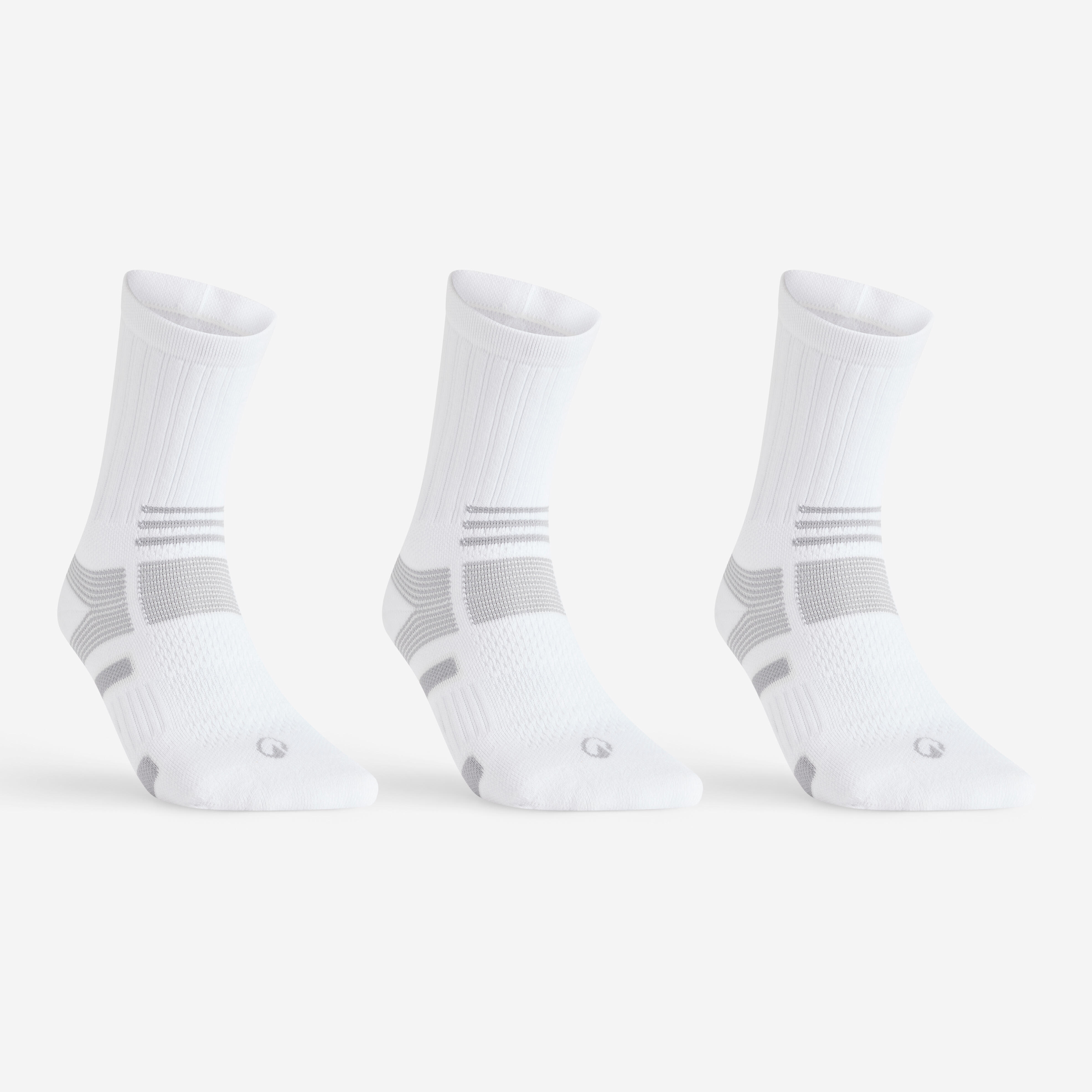 Tennissocken RS 560 High 3er-Pack weiss/grau