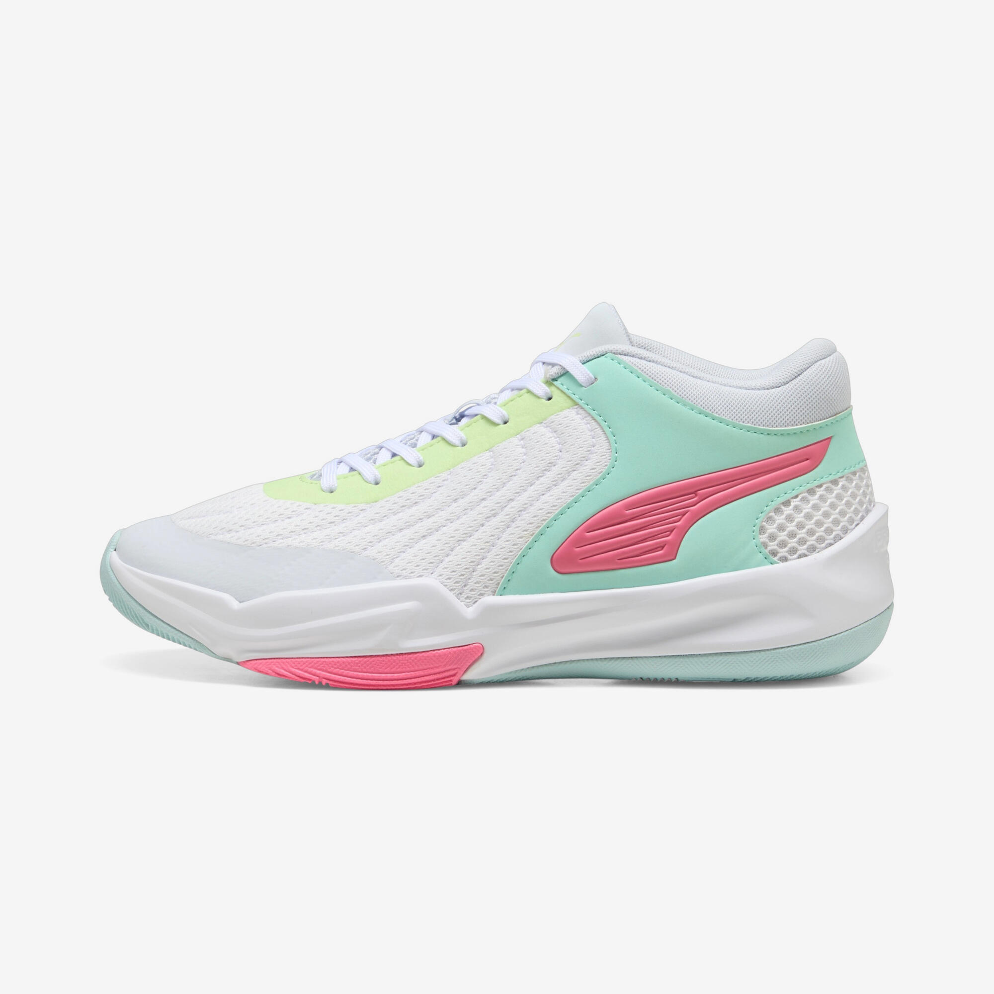 Kinder Basketballschuhe - PUMA Court Pro weiß/grün