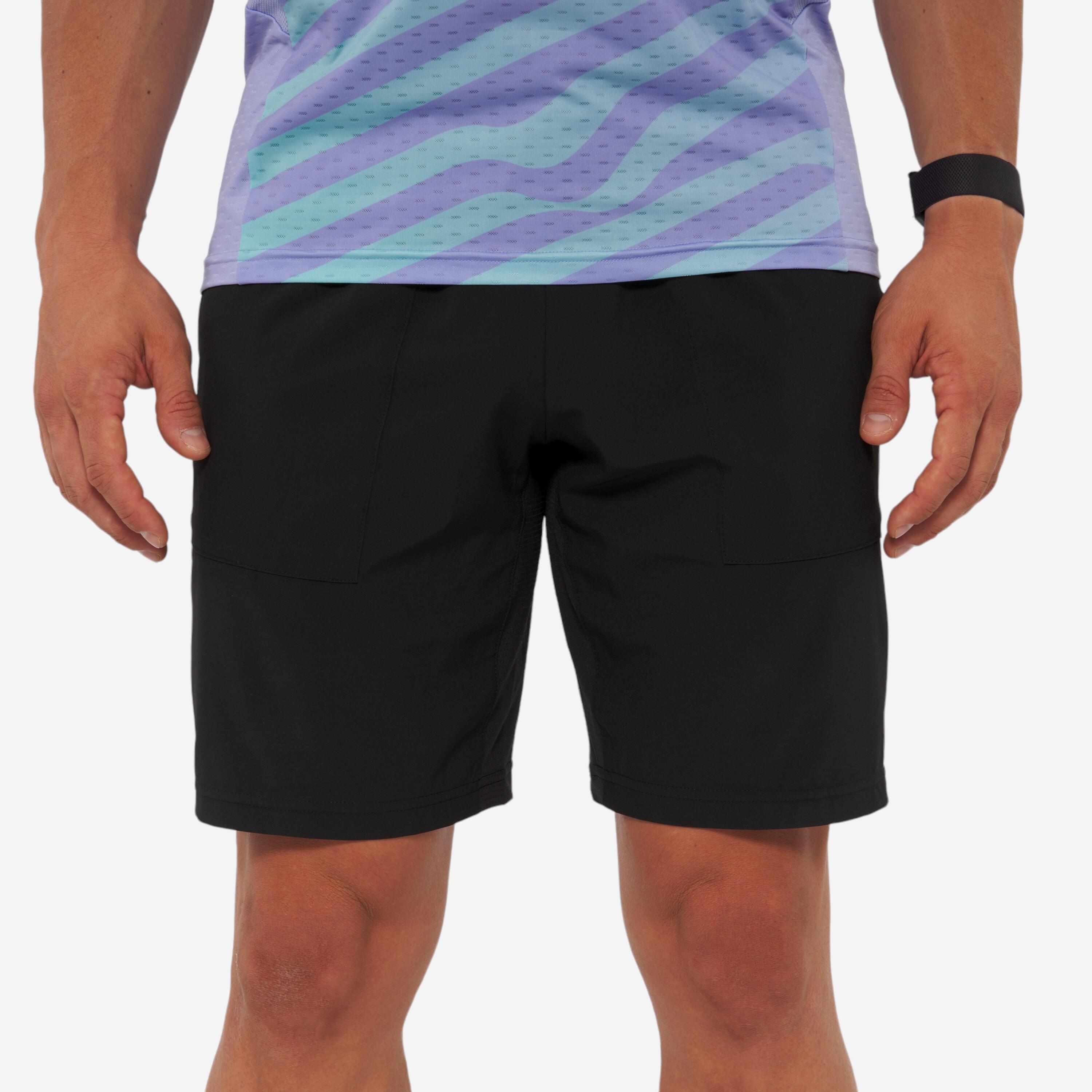 Herren Padelshorts atmungsaktiv - Dry schwarz