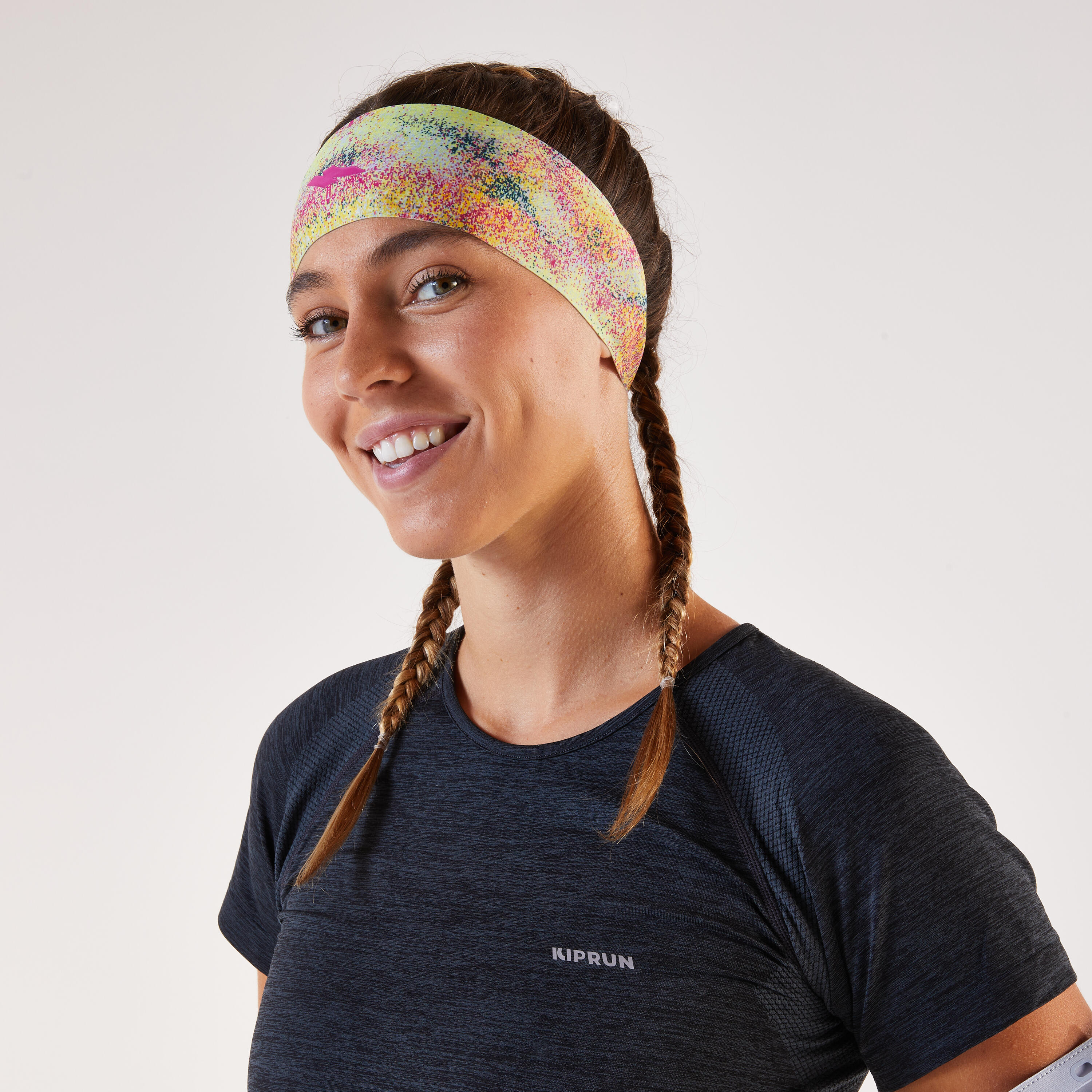 Lauf-Stirnband - V2 gelb