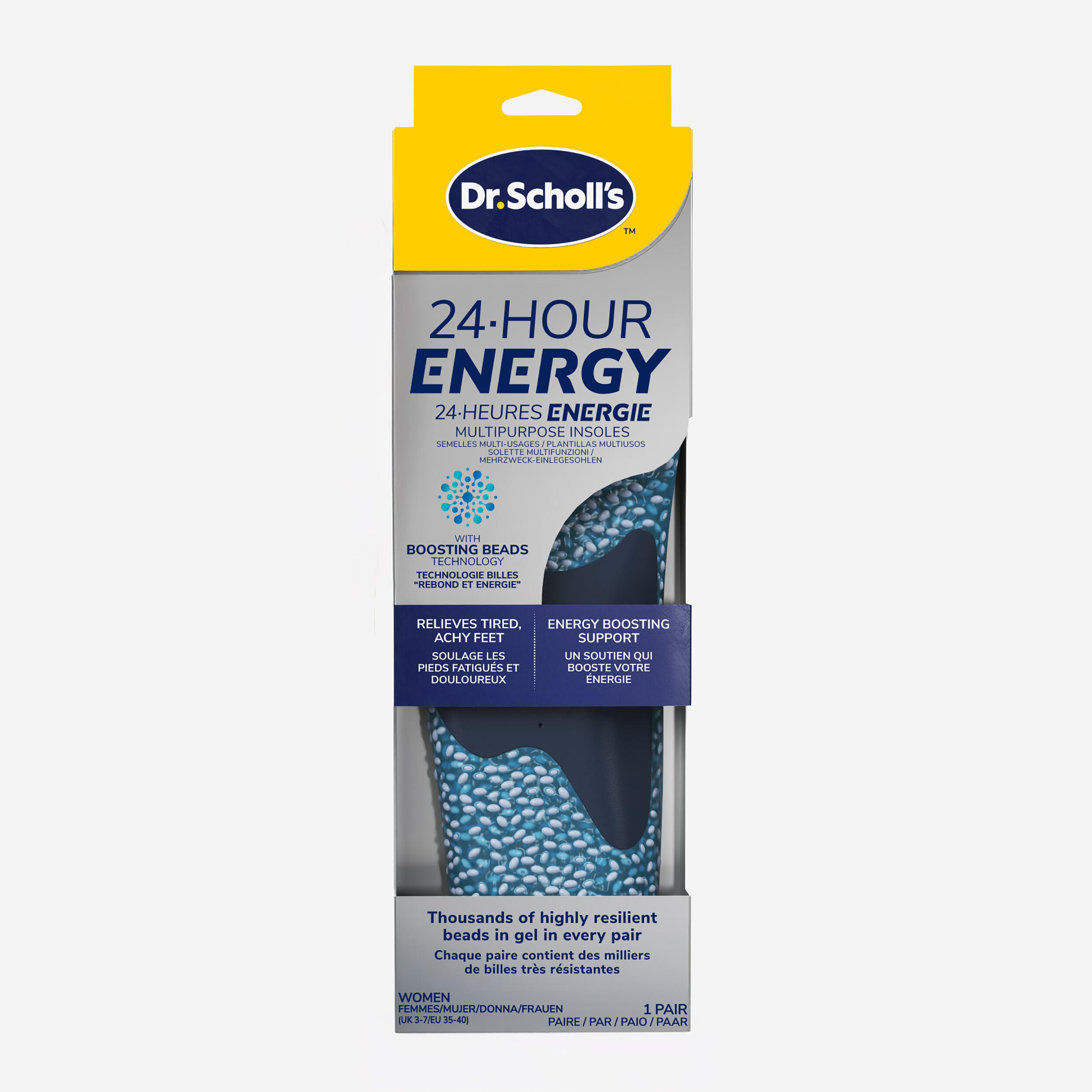 Einlegesohlen zuschneidbar Gr. 35–40 - 24-Hour Energy