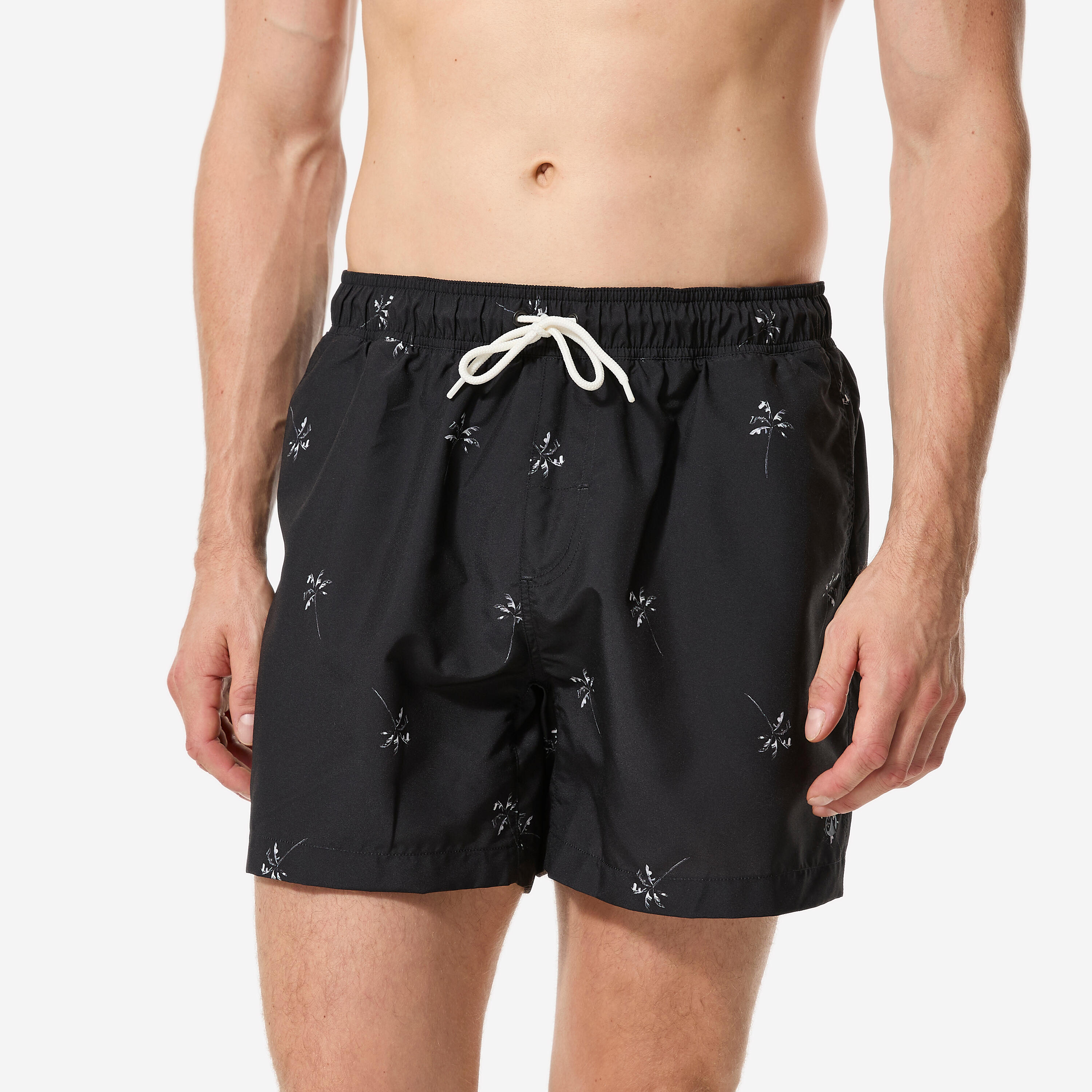 Boardshorts Herren kurz 100 Palmito 15'' schwarz