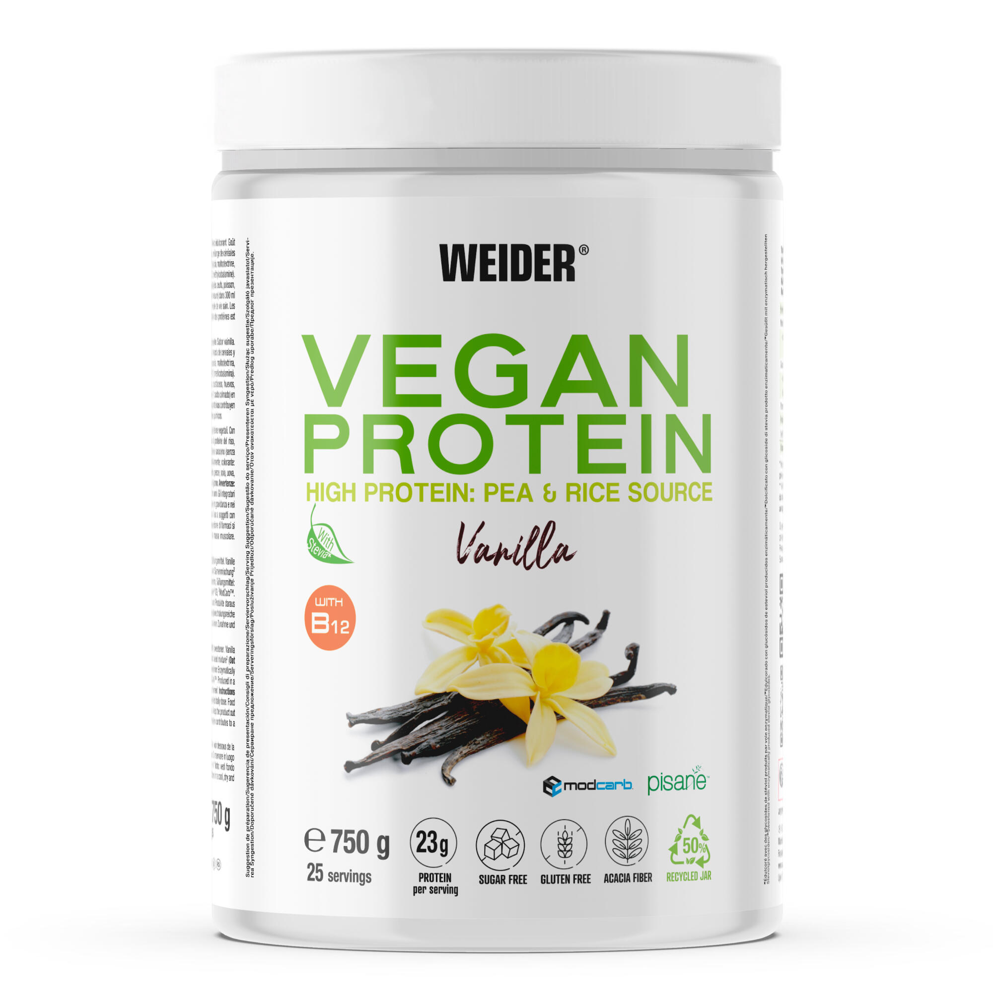 Proteinpulver Vegan Vanille 750 g