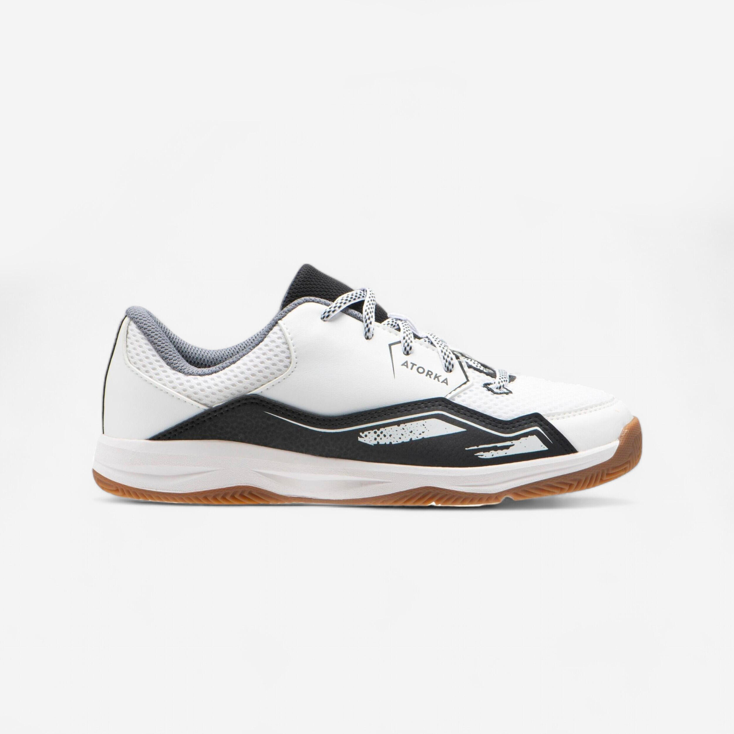 Kinder Handballschuhe - H100 Schnürsenkel weiß/schwarz