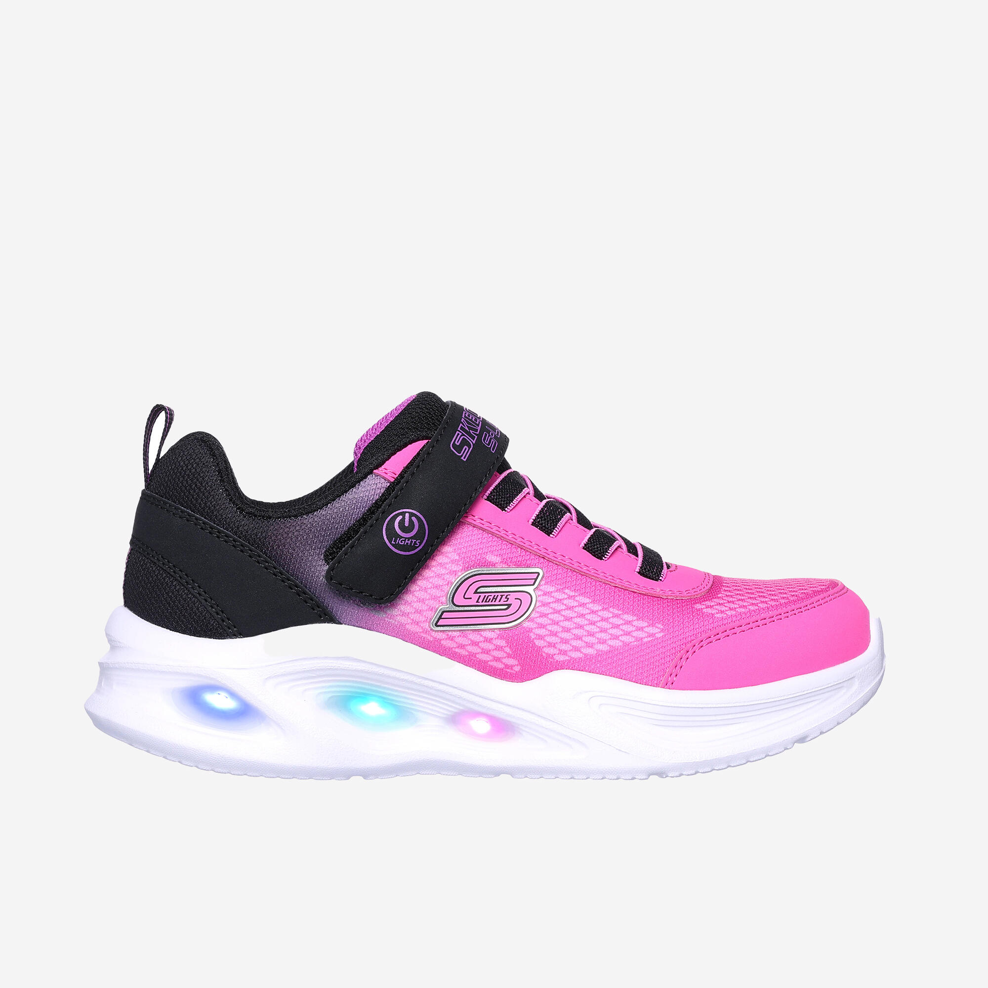 Turnschuhe Kinder Leuchteffekt - Sola Glow Ombre Deluxe rosa/schwarz