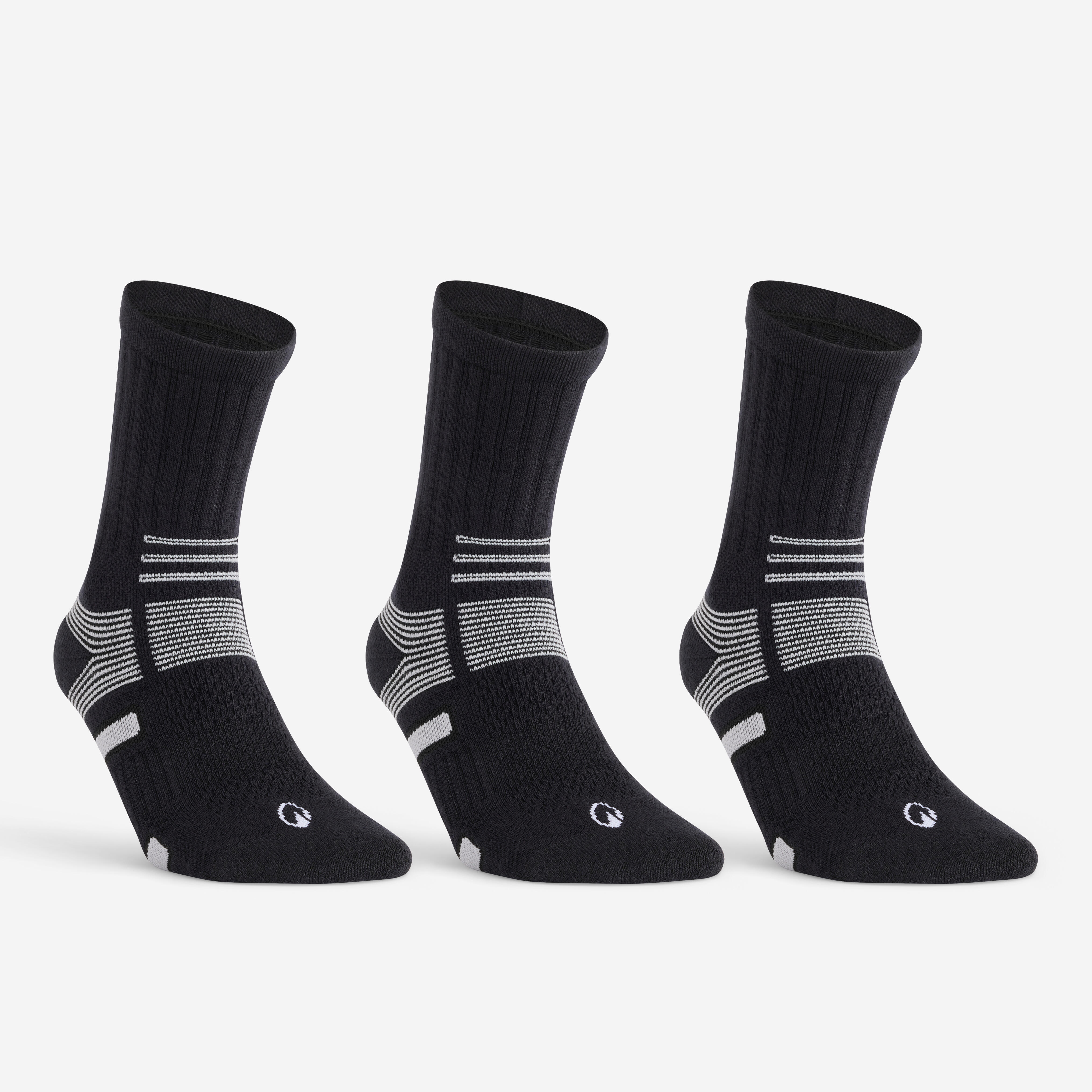 Tennissocken High 3er-Pack - RS 560 schwarz/grau