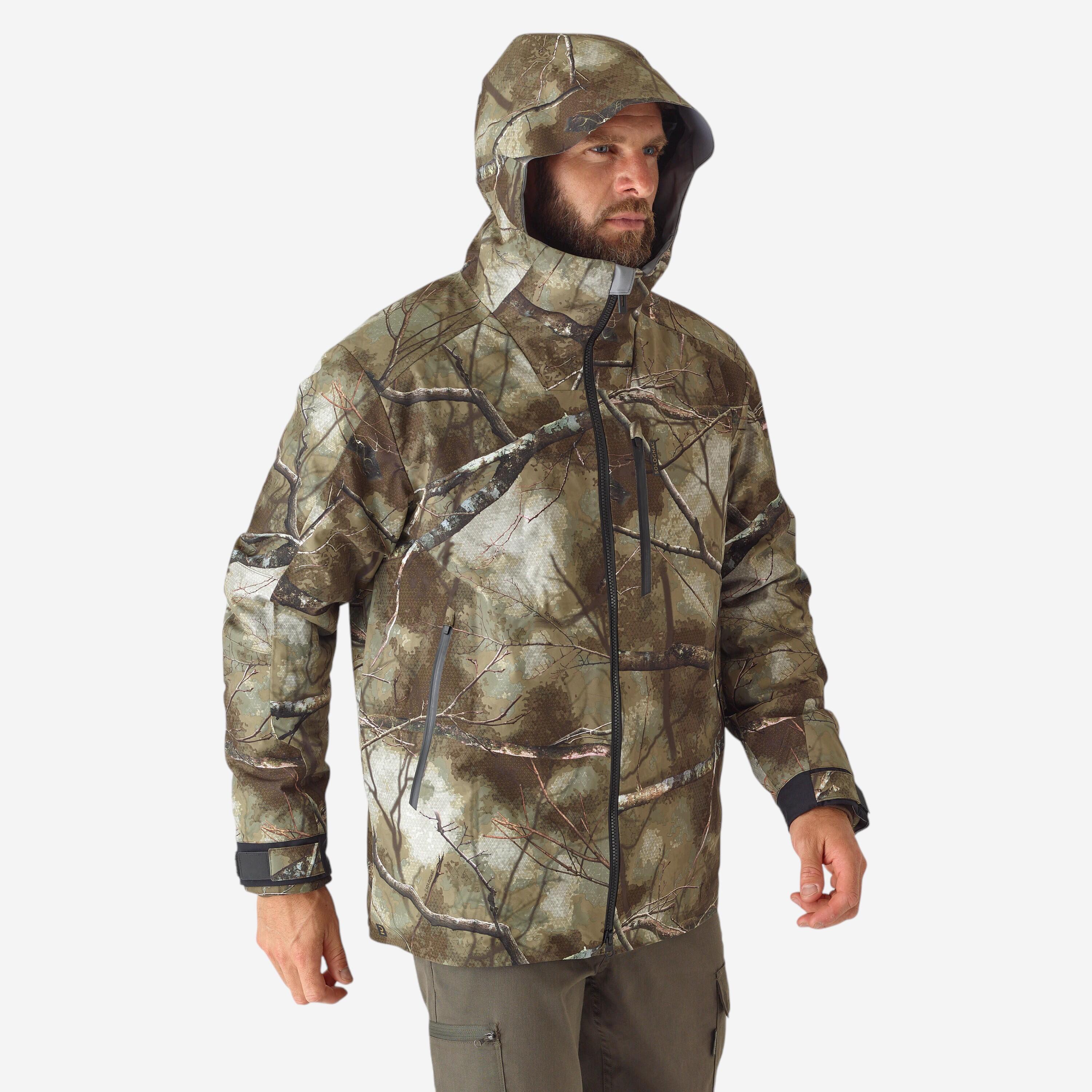 Jagdjacke 900 3-in-1 warm wasserdicht geräuscharm