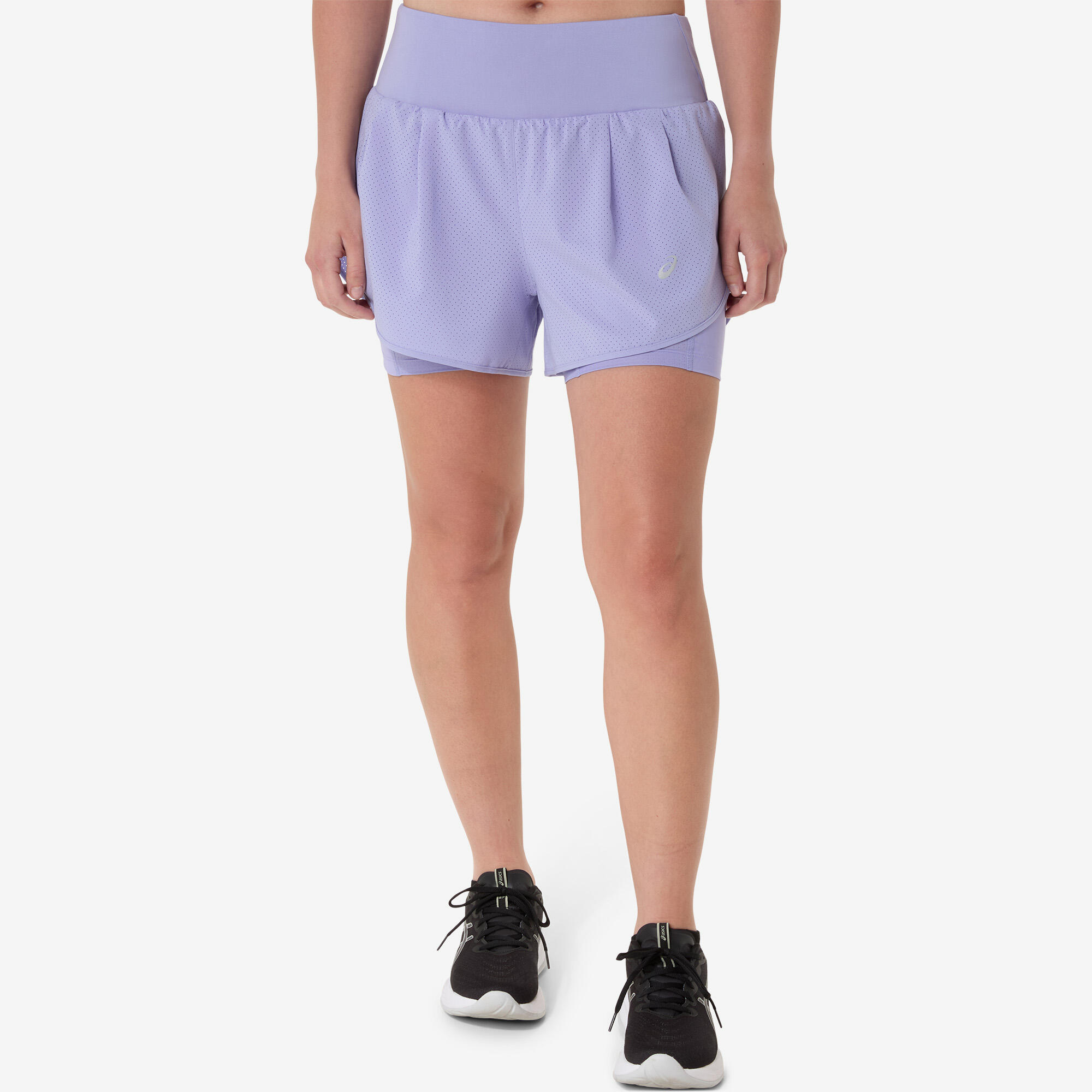 Laufshorts 2-in-1 Damen Asics - mauve