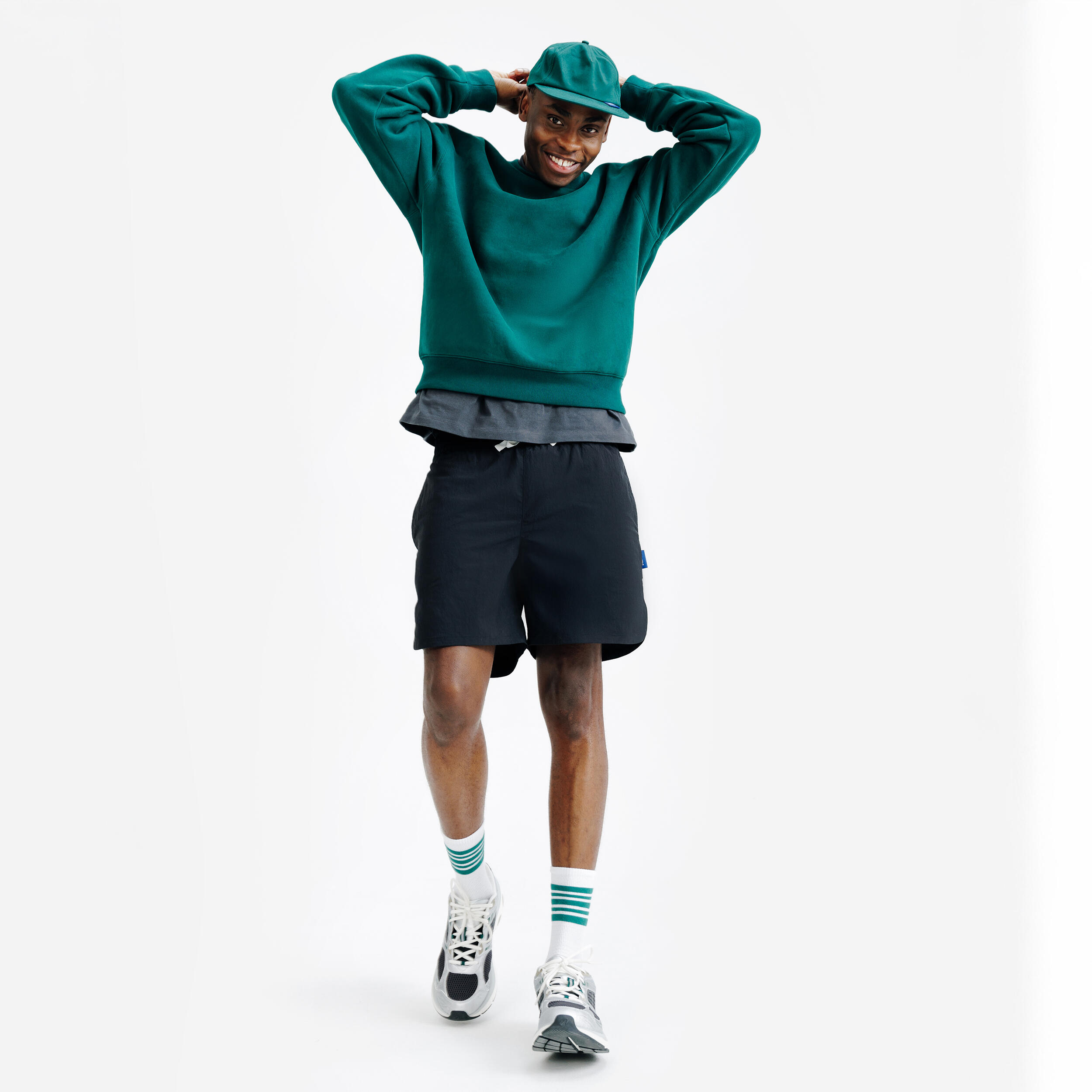 Sweatshirt Herren Rundhals - Elementals grün