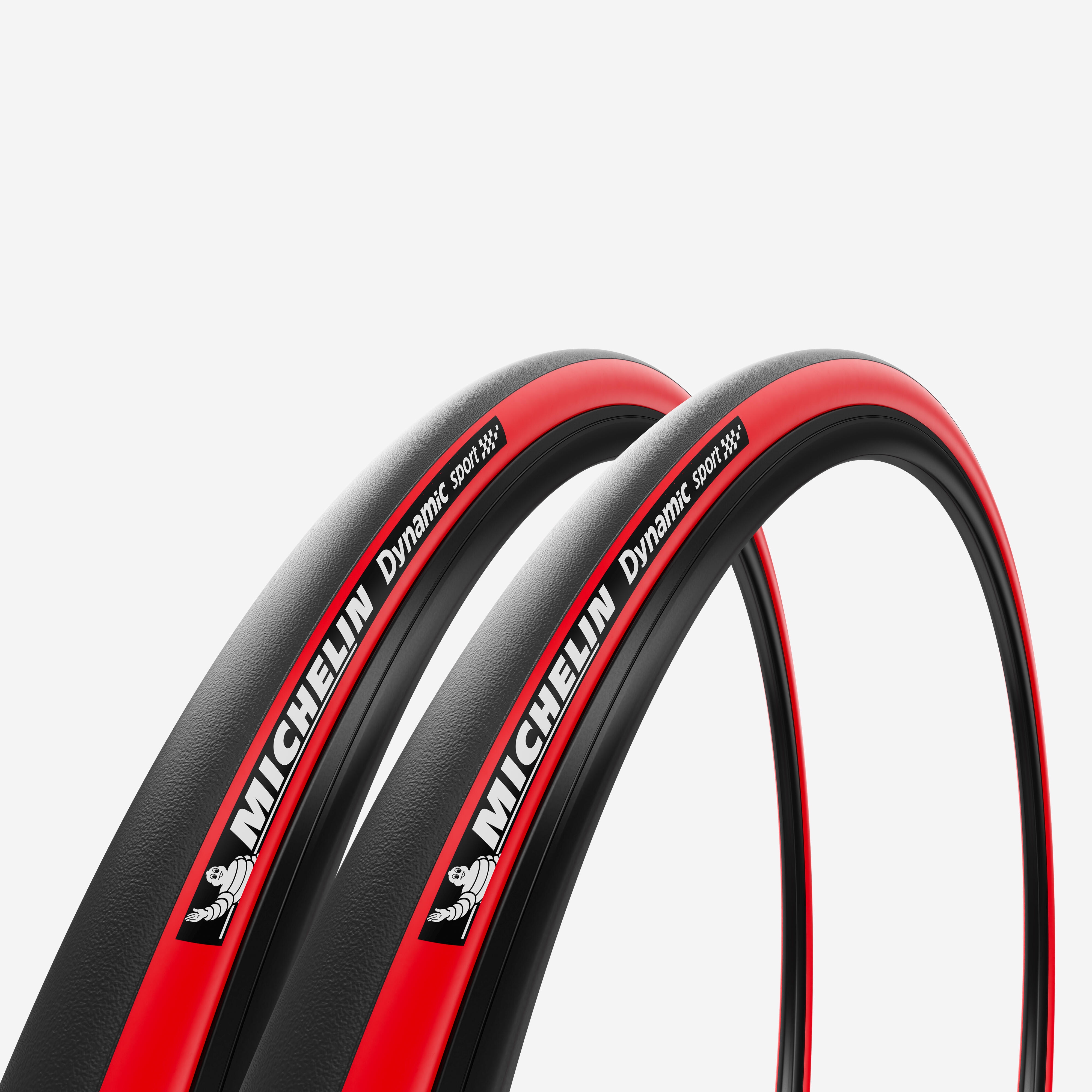 Fahrradreifen Drahtreifen Rennrad 2 Stk. Dynamic Sport 700×23 (23-622) rot