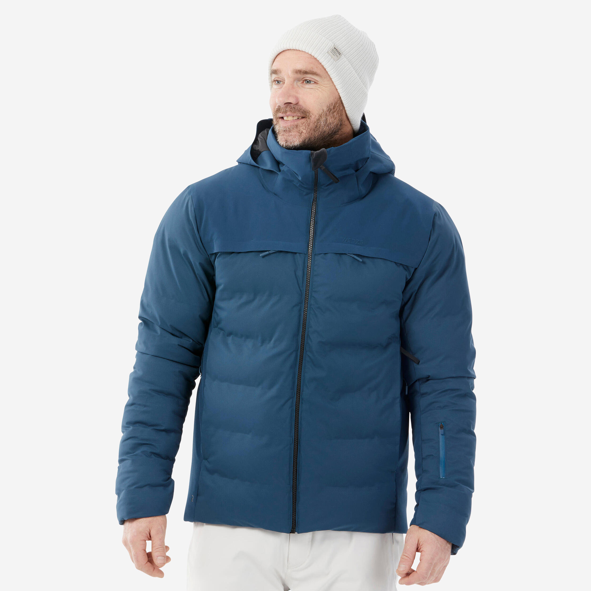 Skijacke Herren sehr warm belüftet - Warm 900 petrolblau