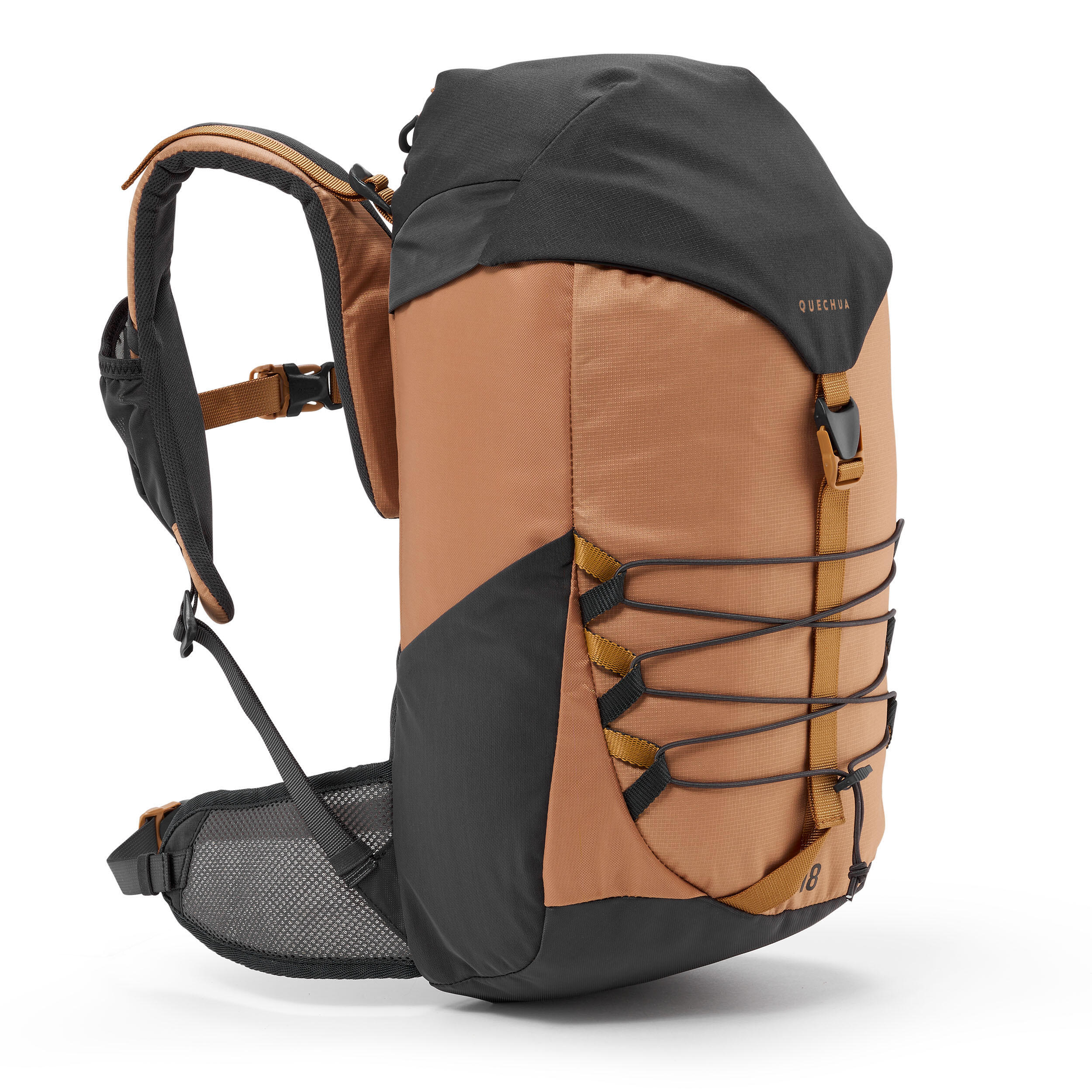 Wanderrucksack Kinder 7–15 Jahre Wandern - MH500 18 L braun