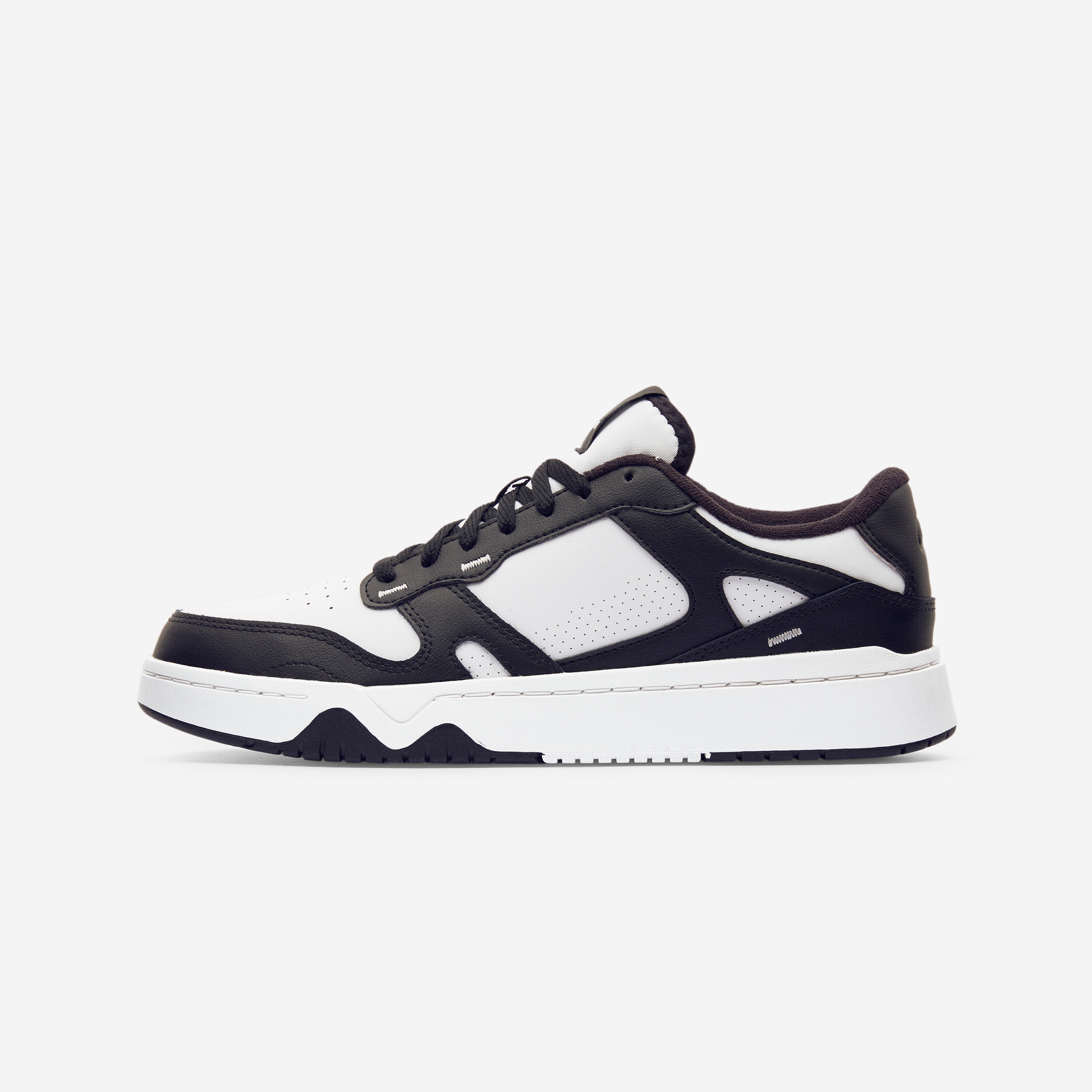 Sneaker Herren Leder - CJ80 weiß/schwarz