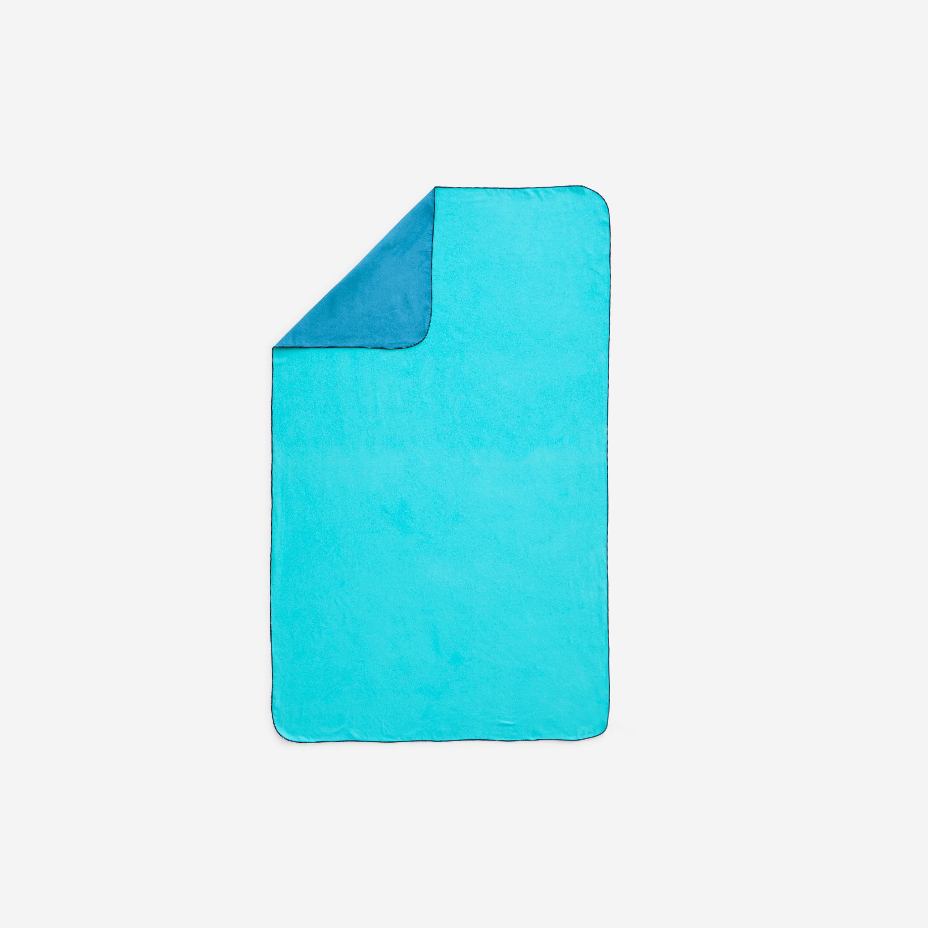 Mikrofaser-Handtuch L 80 × 130 cm ‒ blau/grün