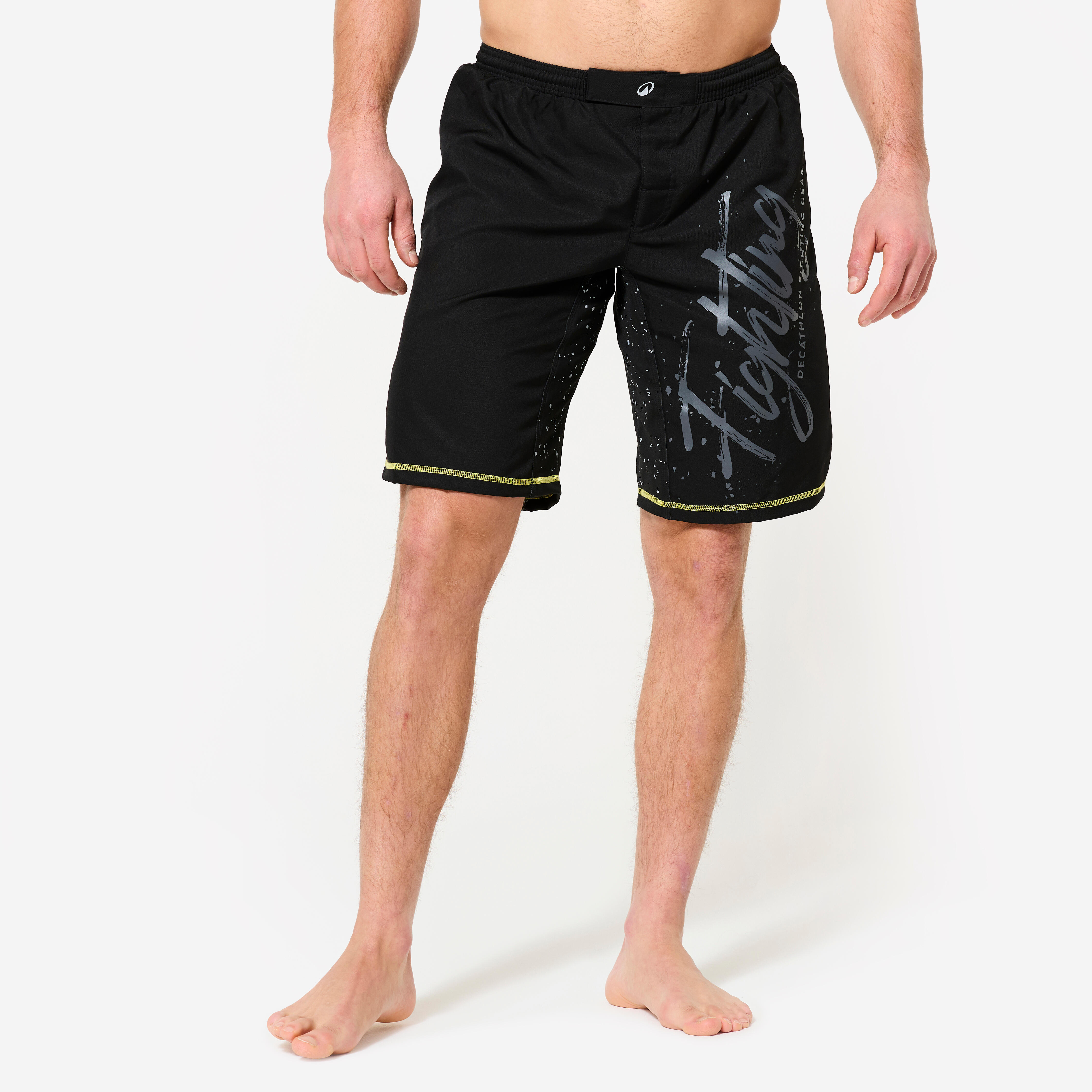 MMA-ShortsHerren strapazierfähig - schwarz/gelb