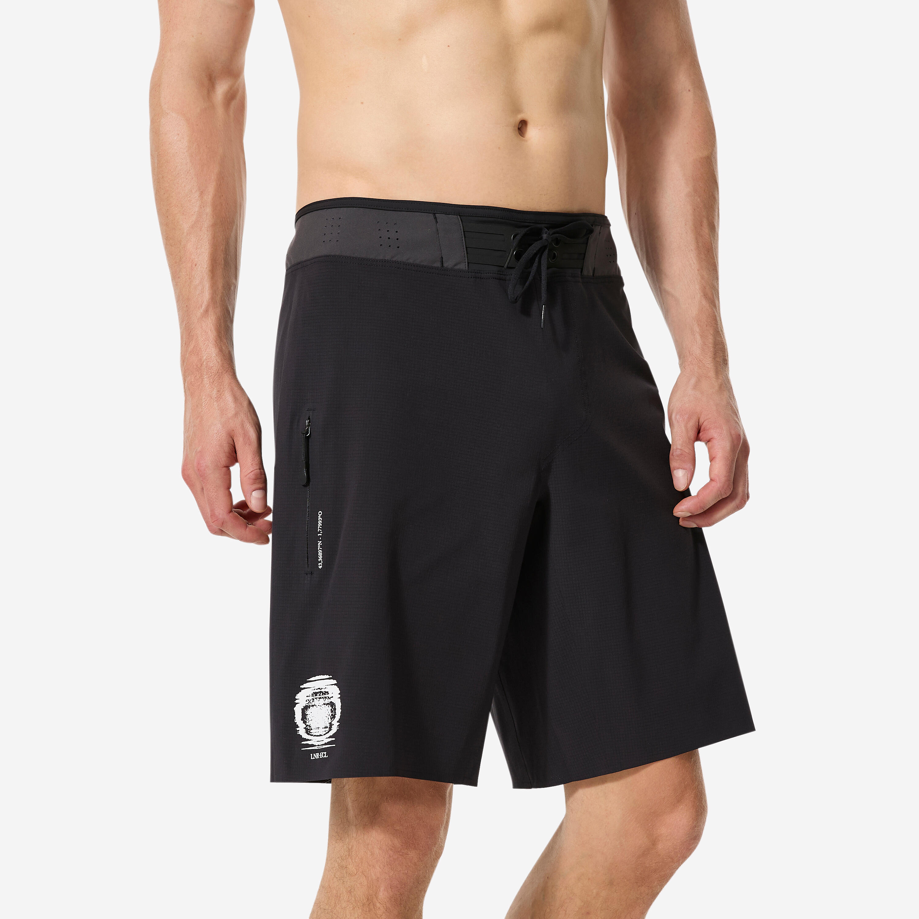 Boardshorts Herren lang 900 LNR ecl 20'' schwarz