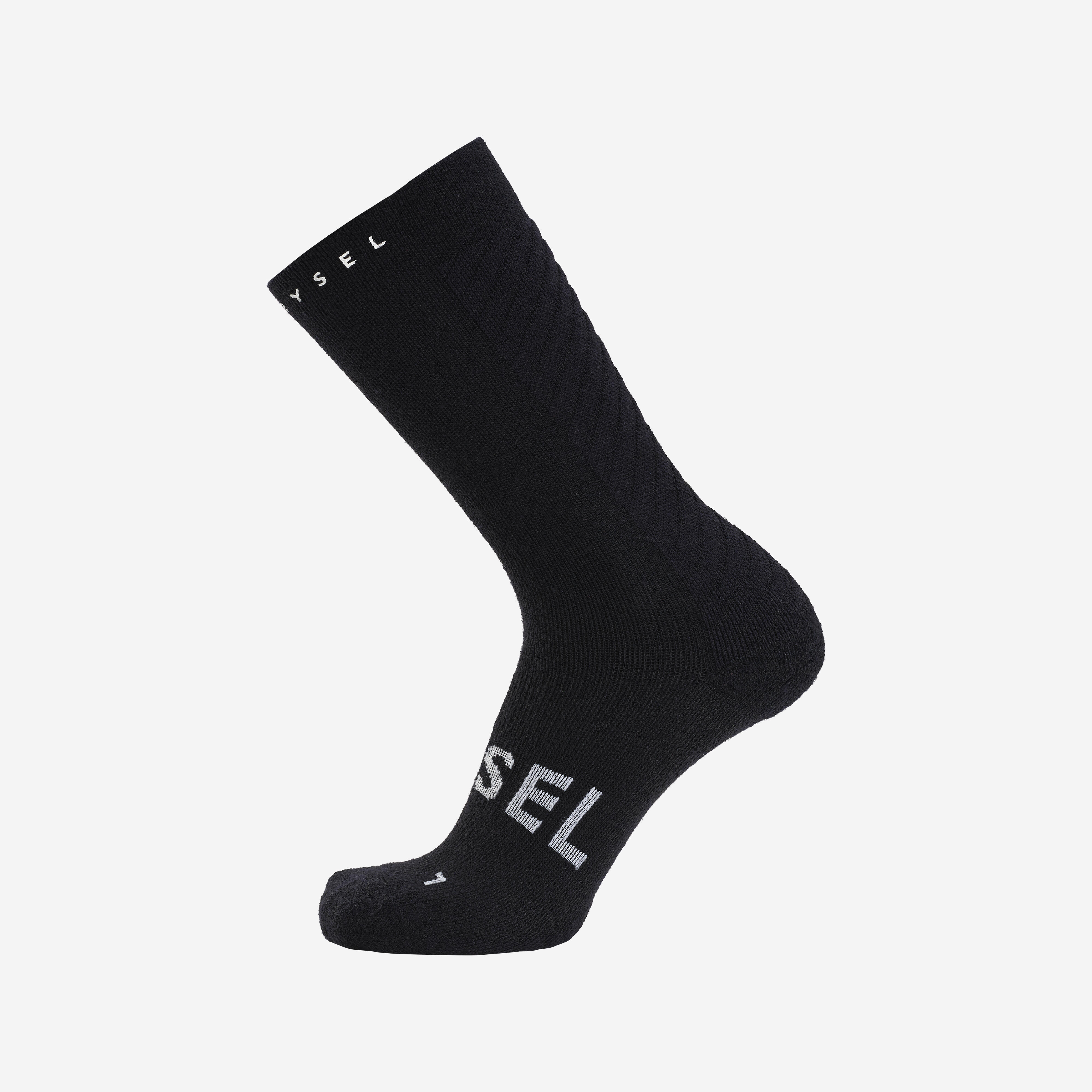 Rennrad Socken "900" Winter schwarz