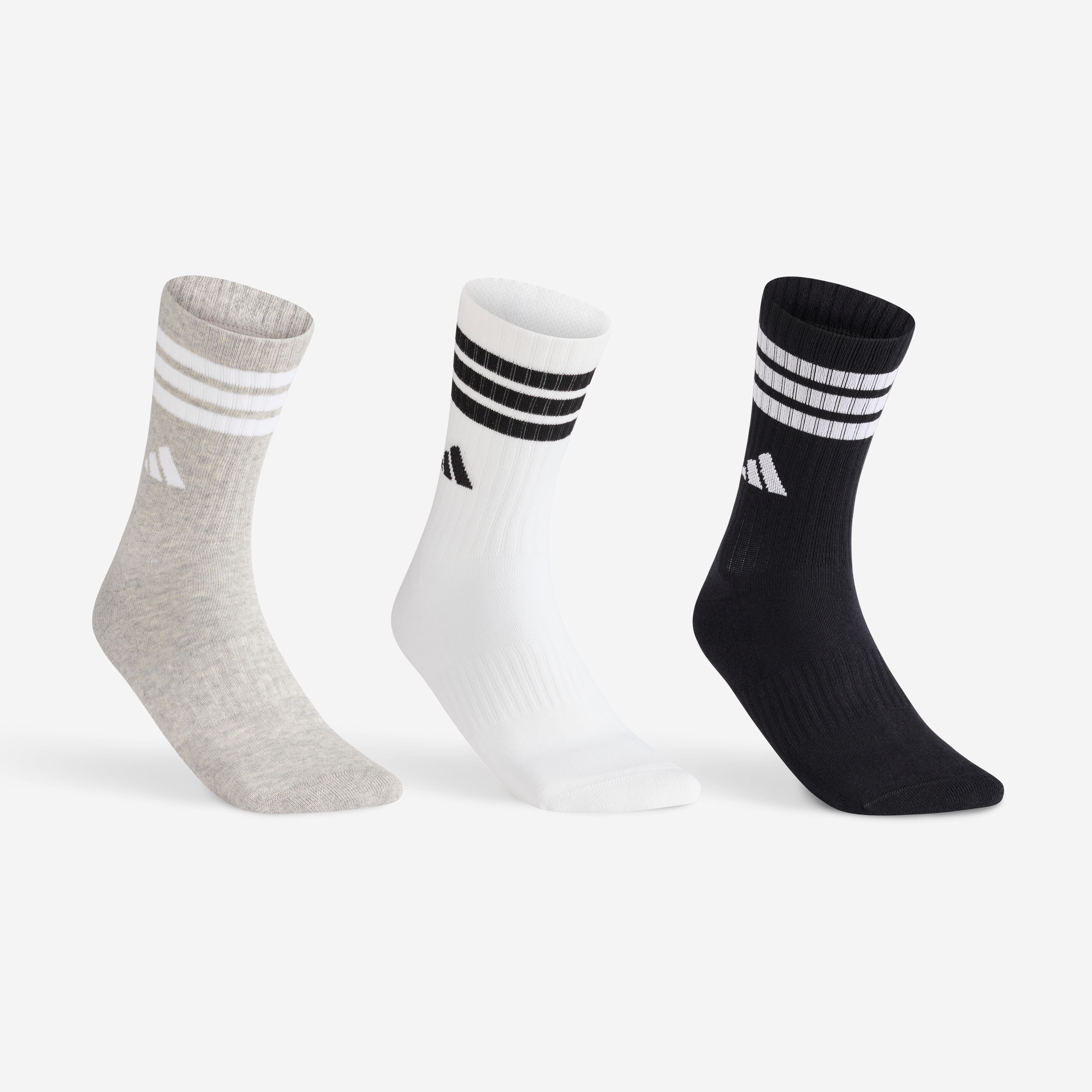 Sportsocken High 3er Pack - schwarz/weiß
