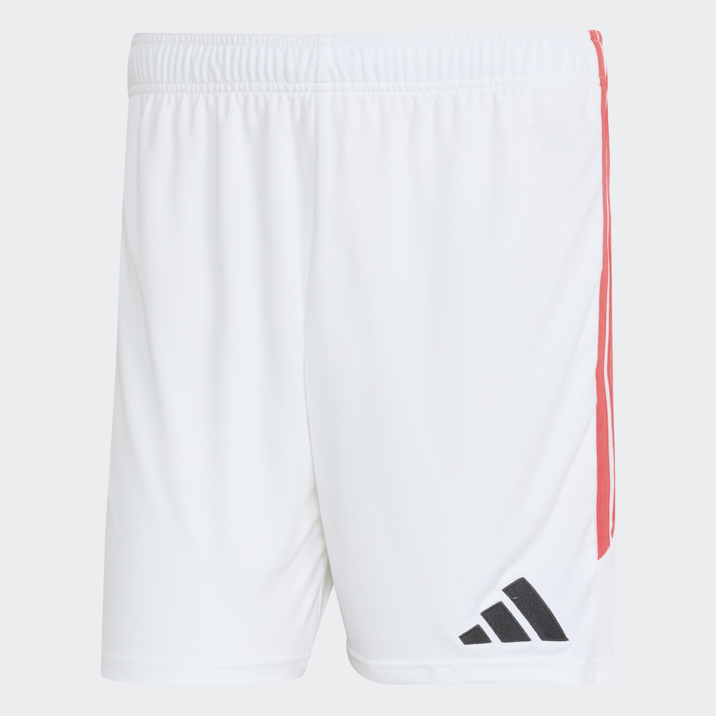 Damen/Herren Trainingsshorts - Tiro 26 weiß/rot