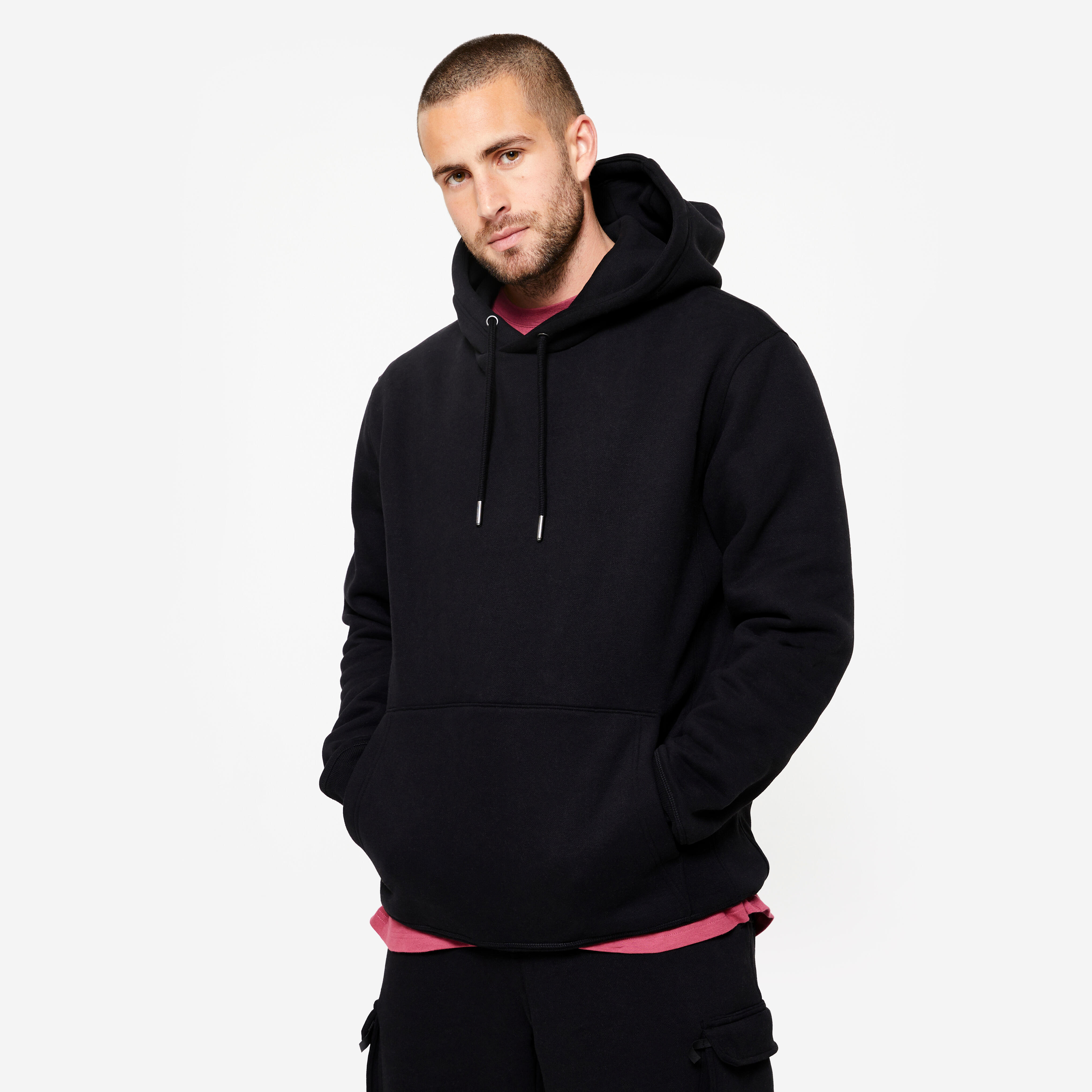Hoodie Herren - schwarz