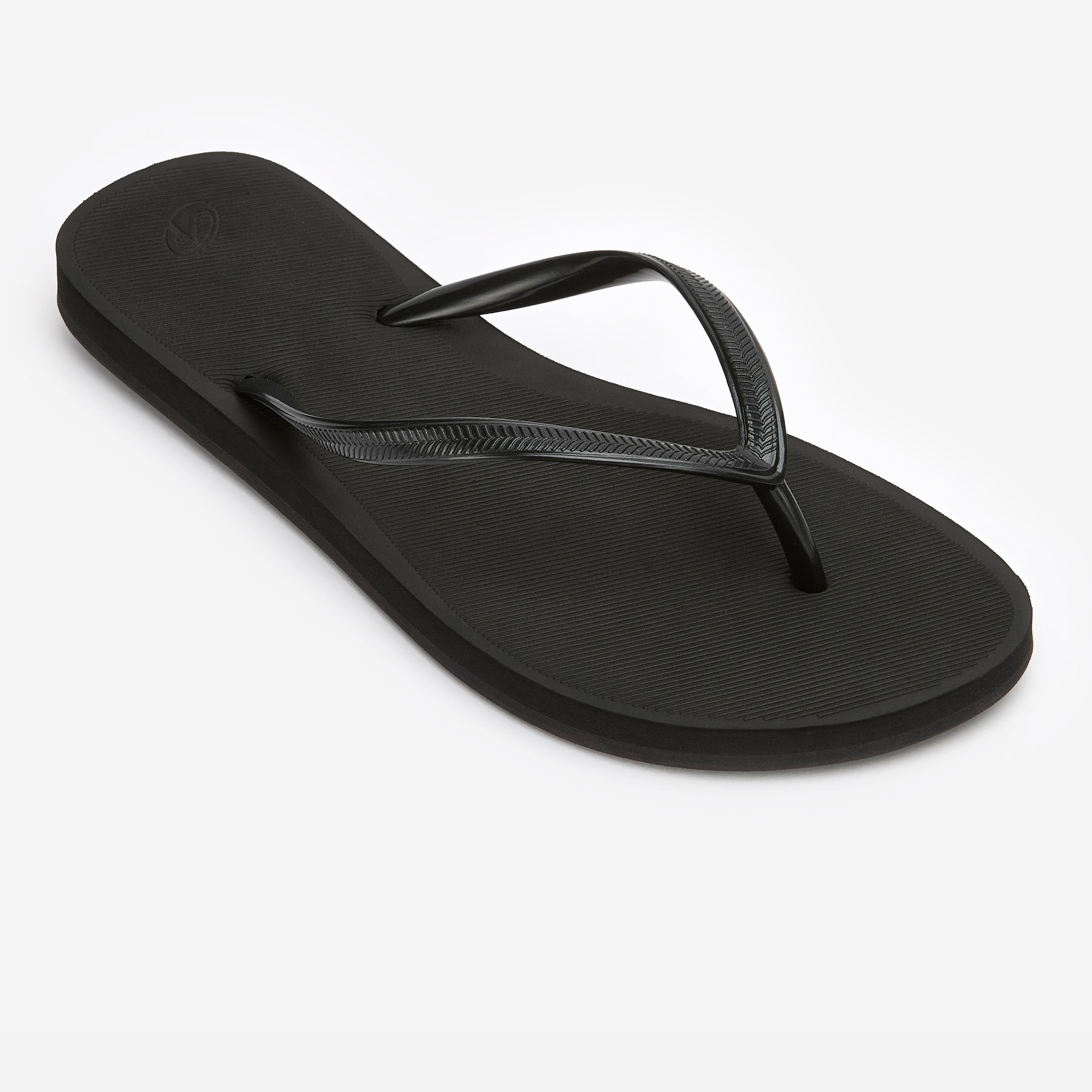 Zehensandalen Damen 500 schwarz