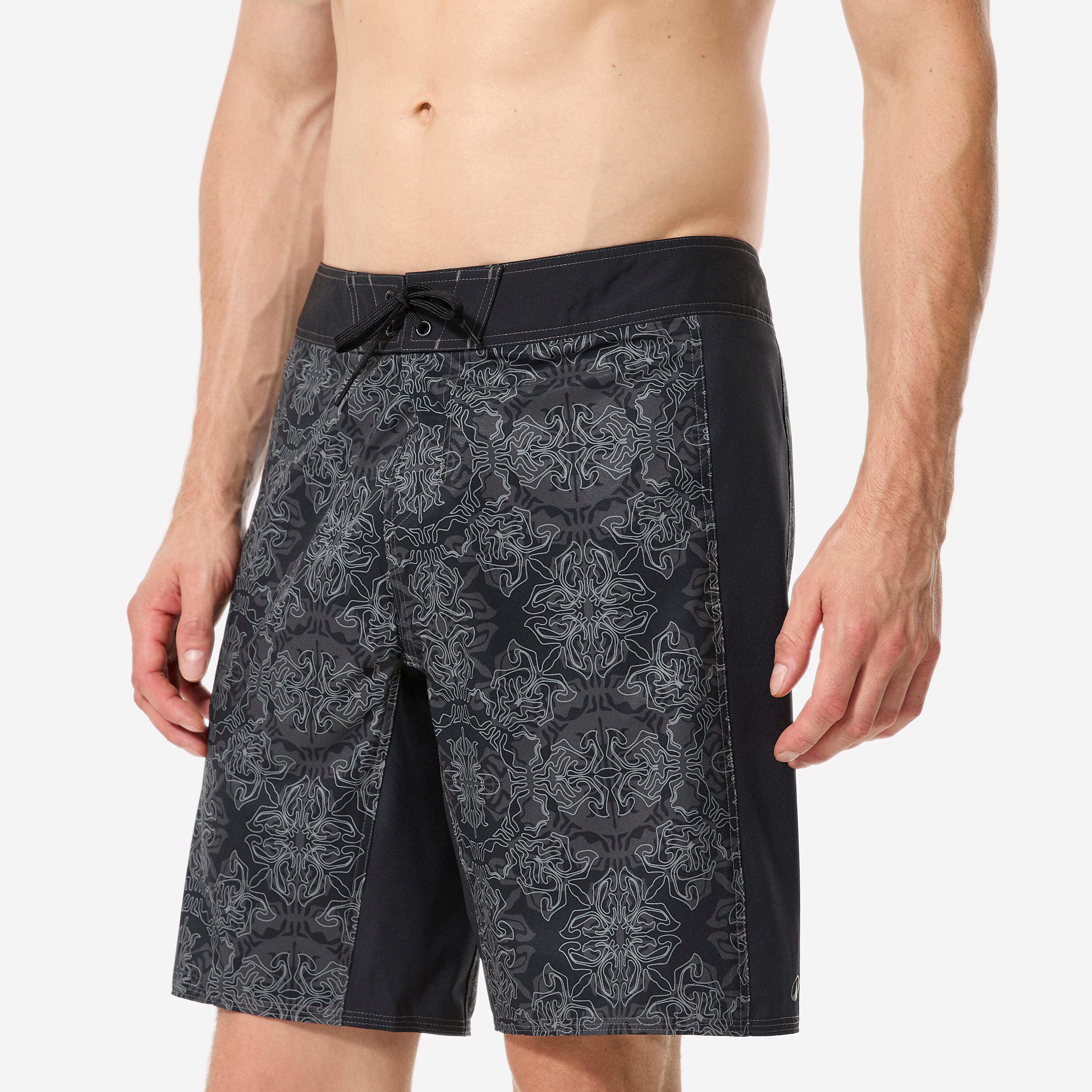 Boardshorts Herren lang 500 Arch Scarabia 19'' grau