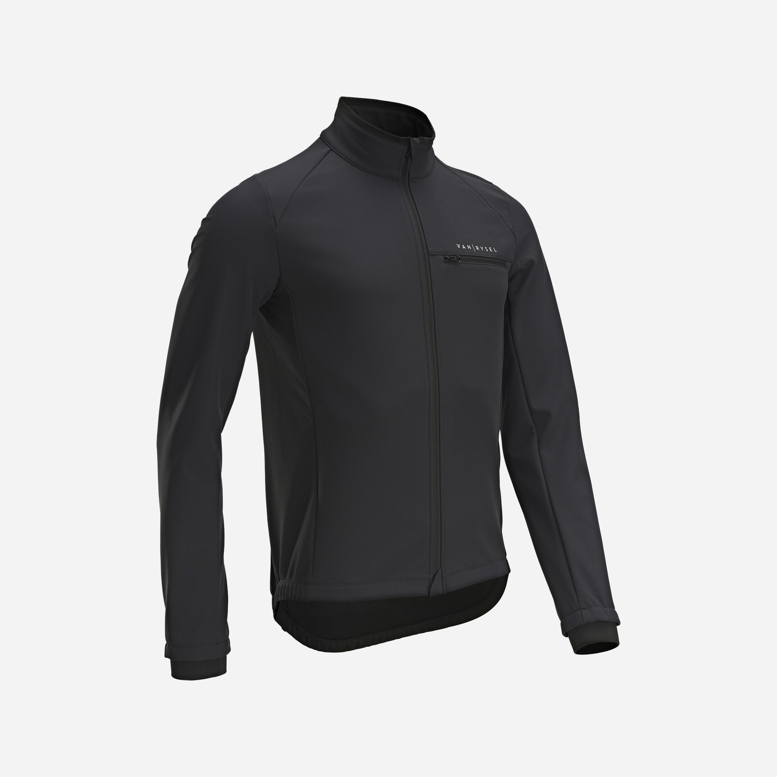 Winterjacke Rennrad RC100 Herren Schwarz