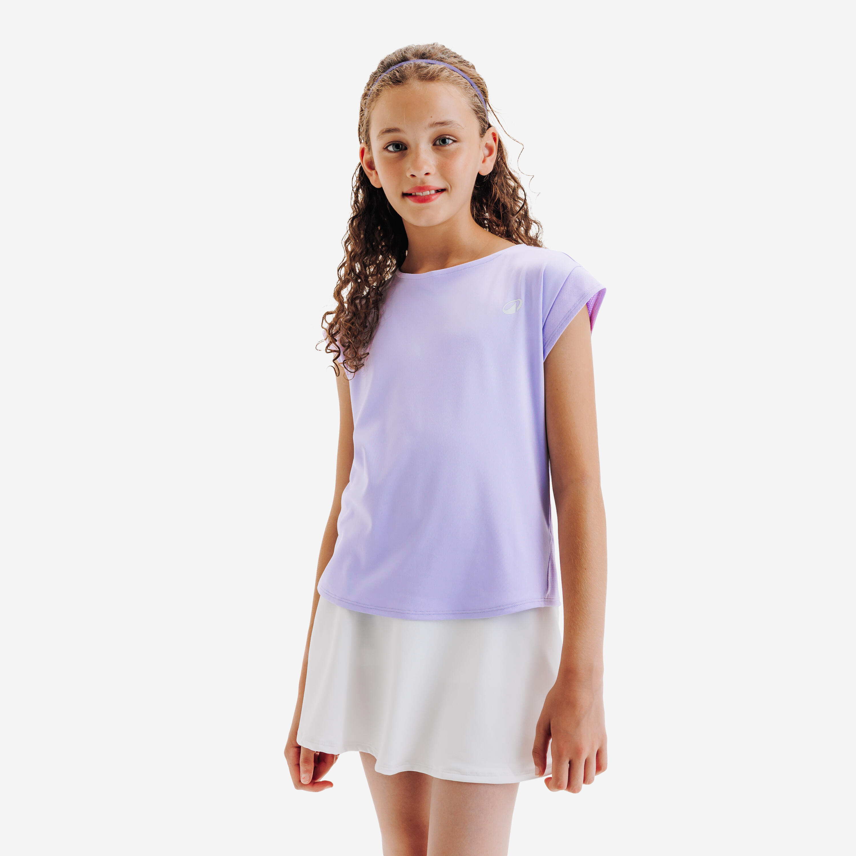 Kinder Tennis T-Shirt - TTS Soft violett